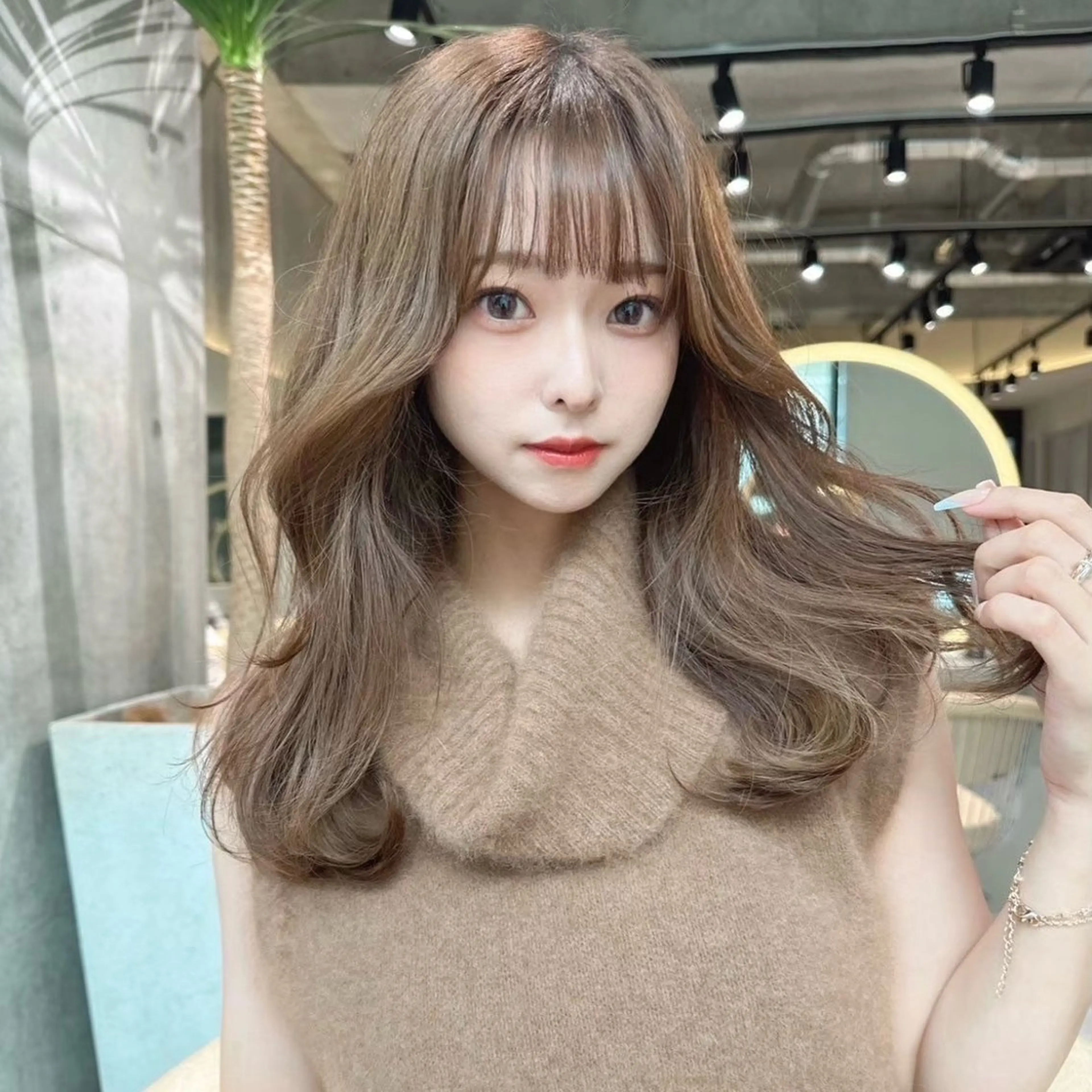 ミディアム カラー 透明感カラー/ りおのヘアスタイル