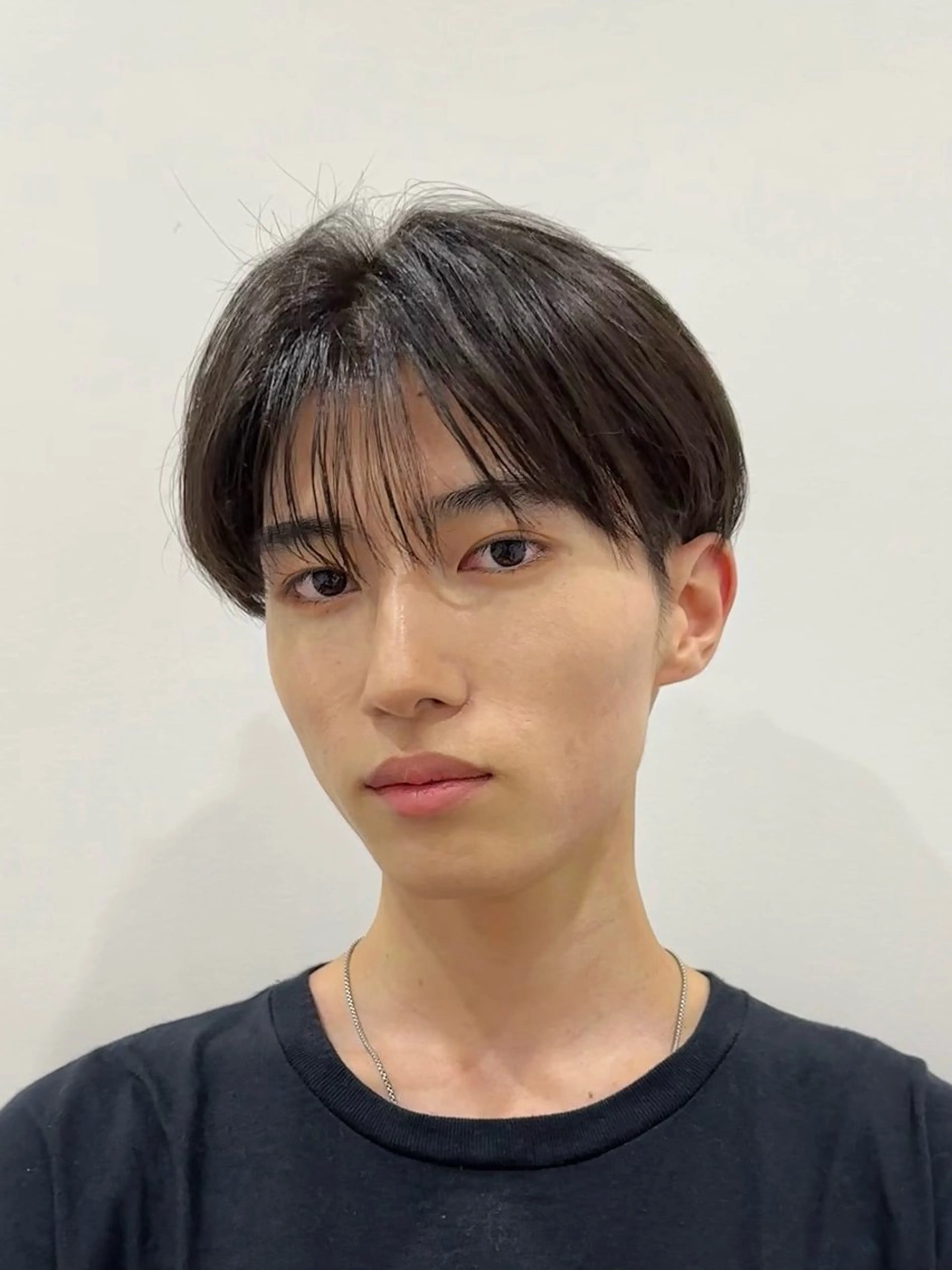 ミディアム メンズ メンズ韓国風 マッシュ シースルーマッシュ 韓国風ヘア カット トリートメント ニュアンスパーマ/ フェザーパーマ/平木のヘアスタイル