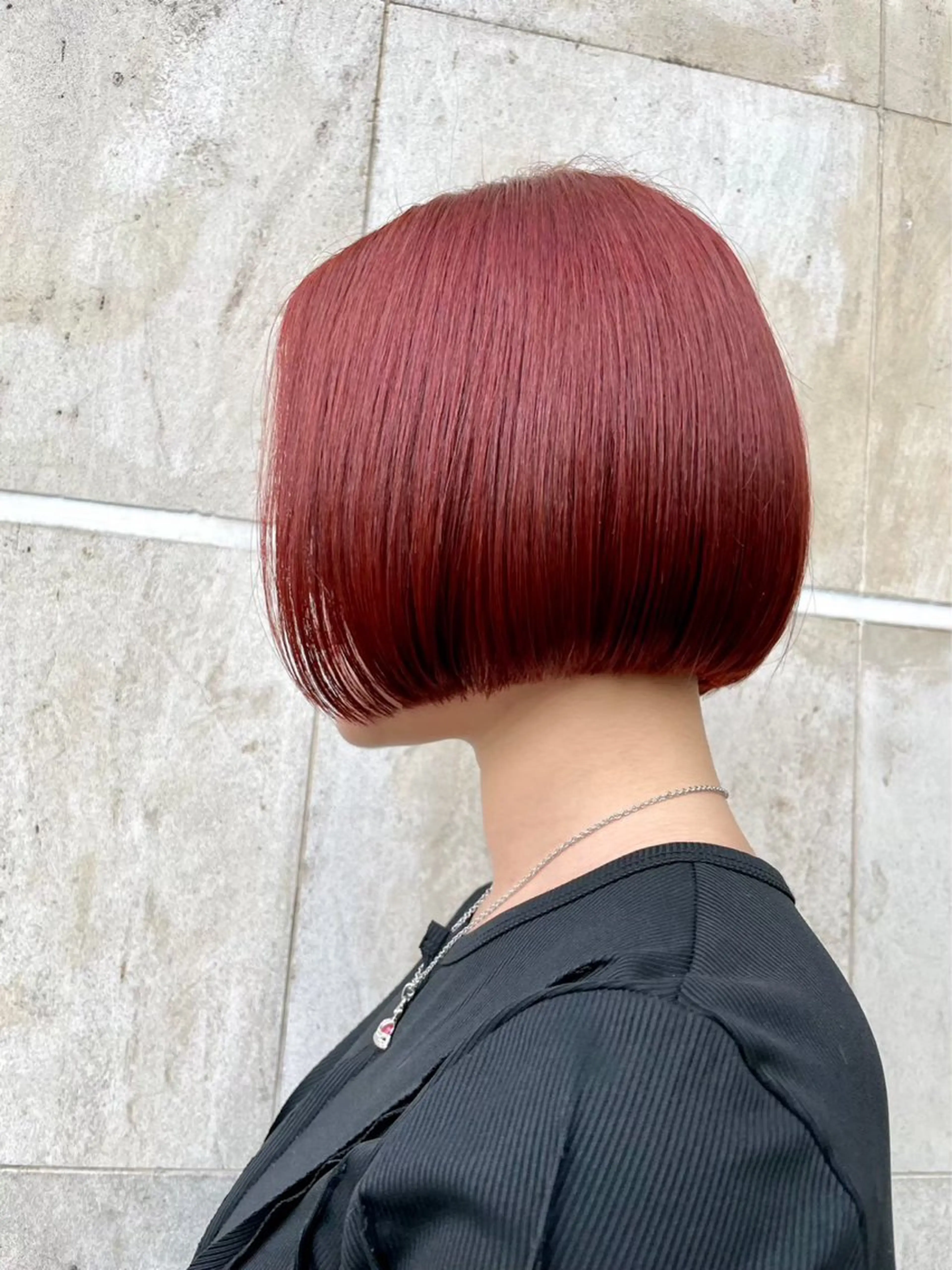 ミディアム 切りっぱなしボブ ショートボブ ボブレイヤー ボブ くびれヘア ショート 🫧Yudai🌈のヘアスタイル