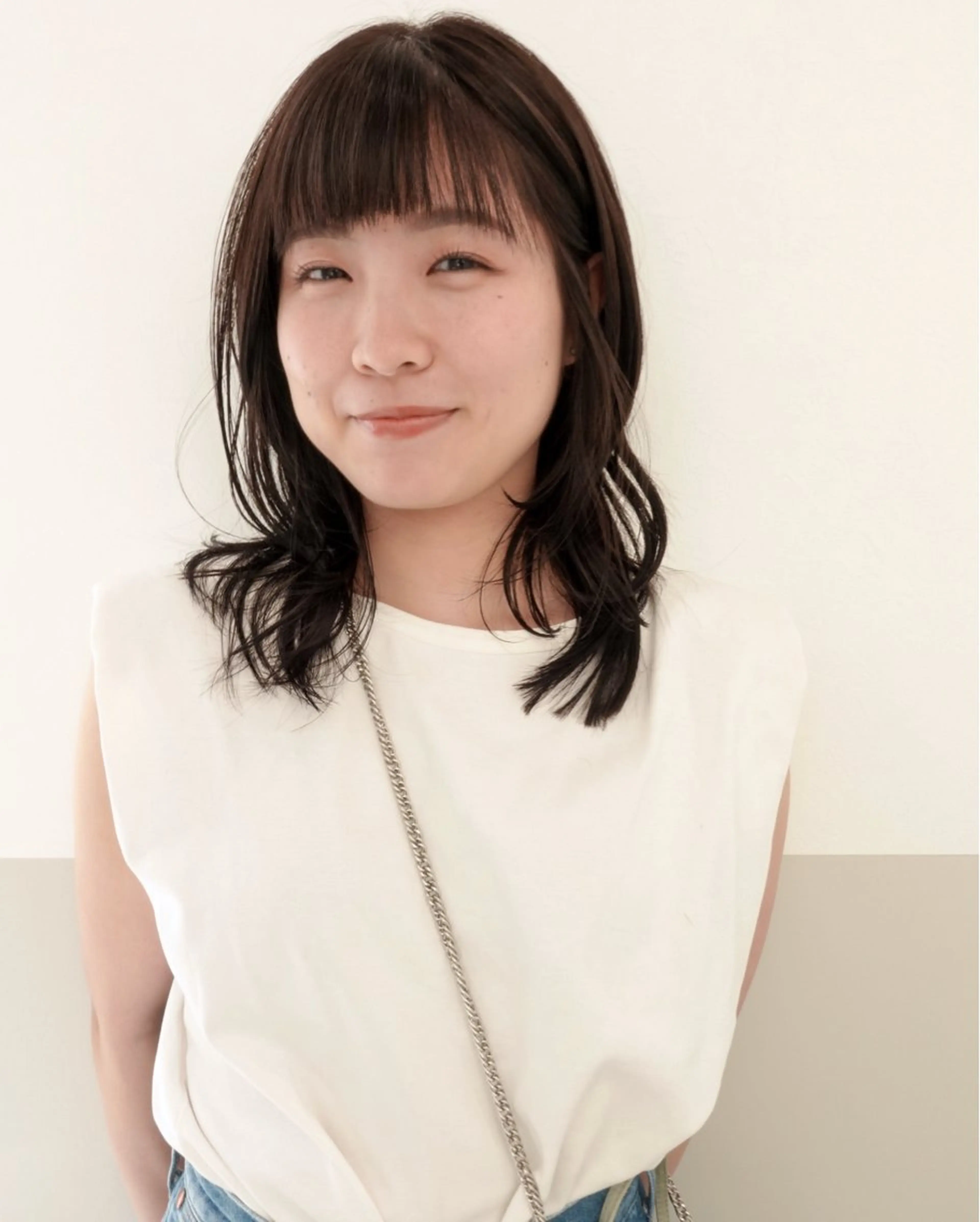 ミディアム カット ヘアカラー トリートメント ヘッドスパ 自由が丘 艶髪美容師✨生板🌿のヘアスタイル