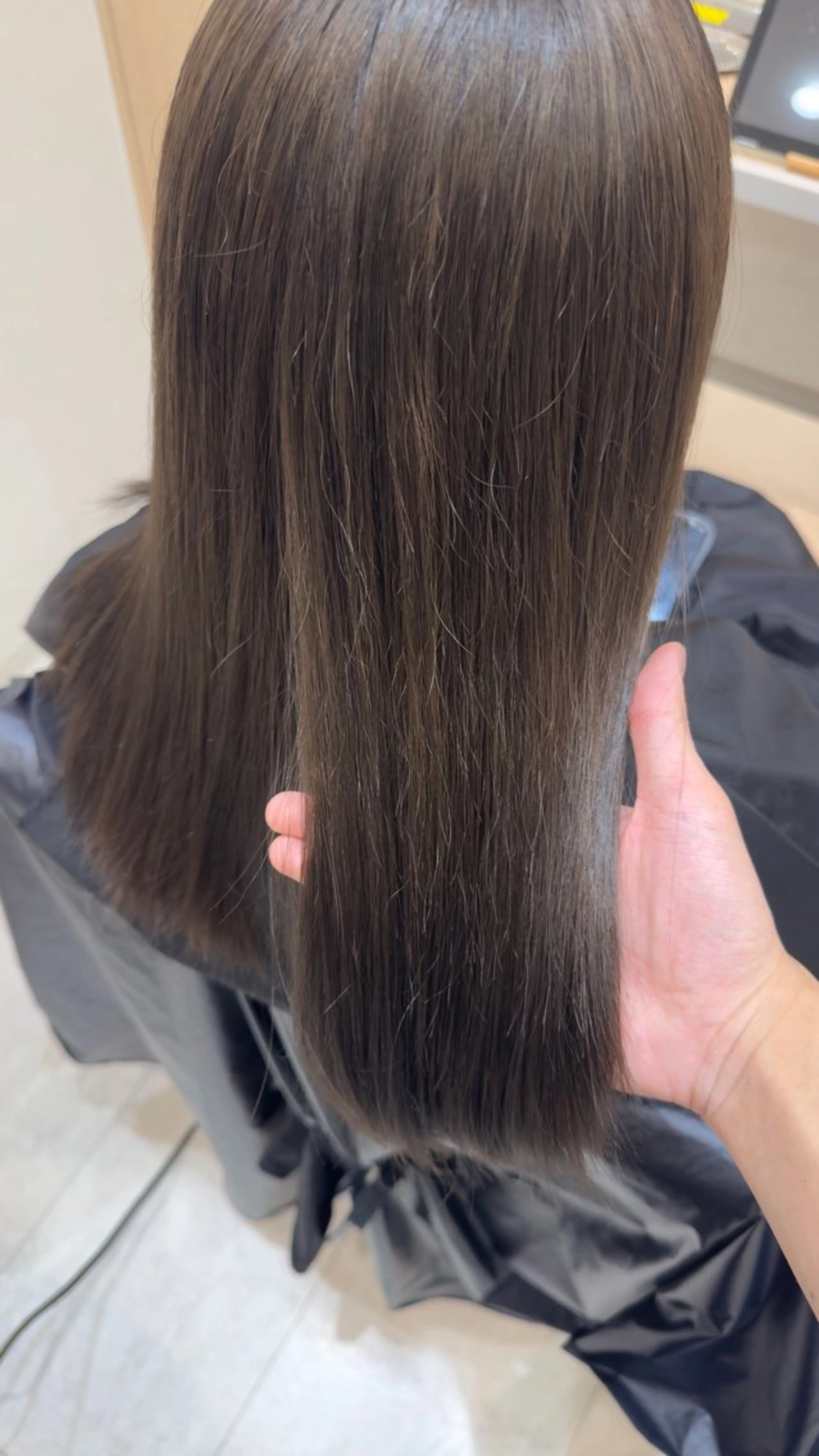 セミロング カラー ヘアカラー かんた /百道浜・髪質改善のヘアスタイル