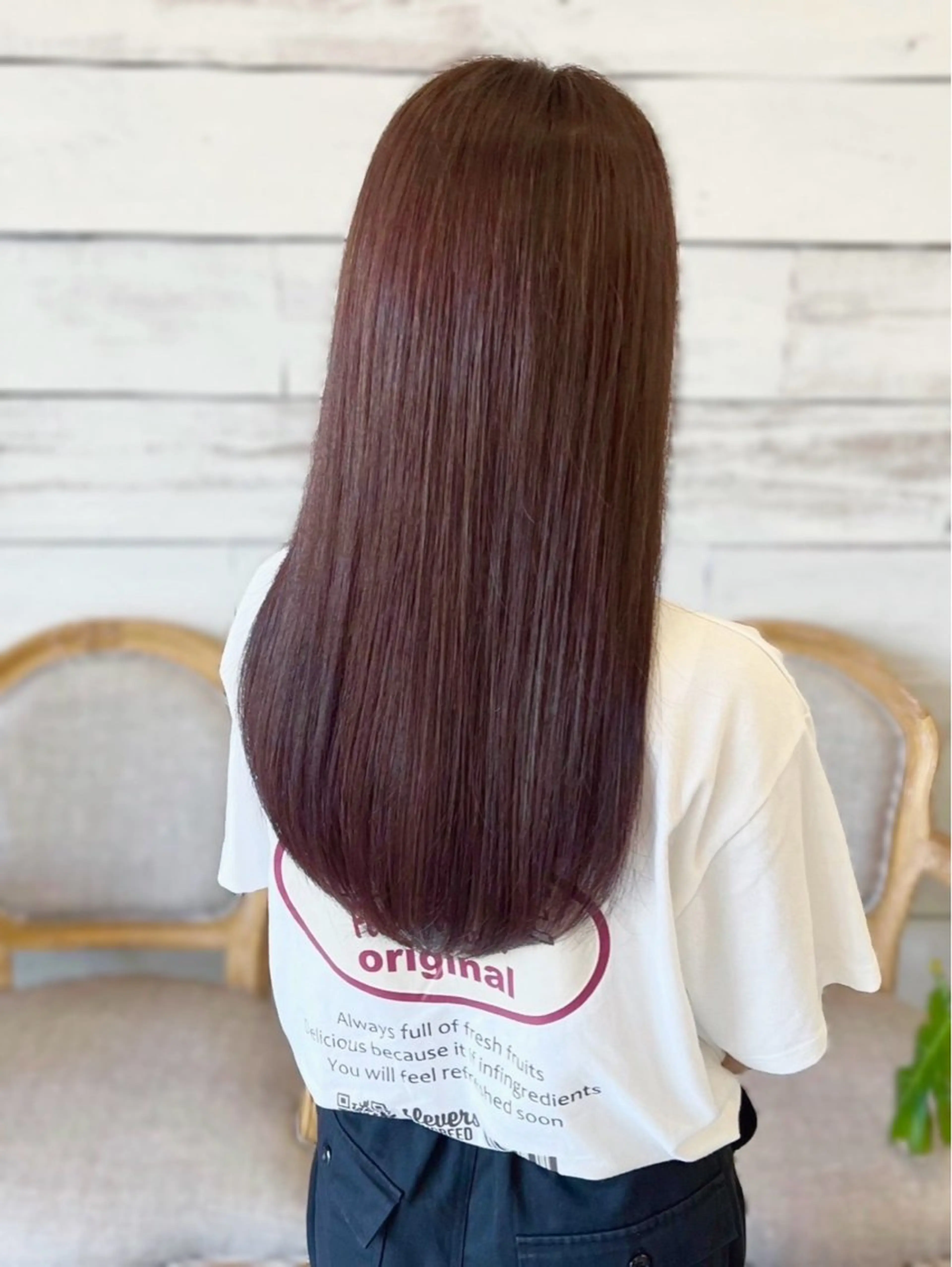 ロング ピンクラベンダー 政木 紳吾のヘアスタイル