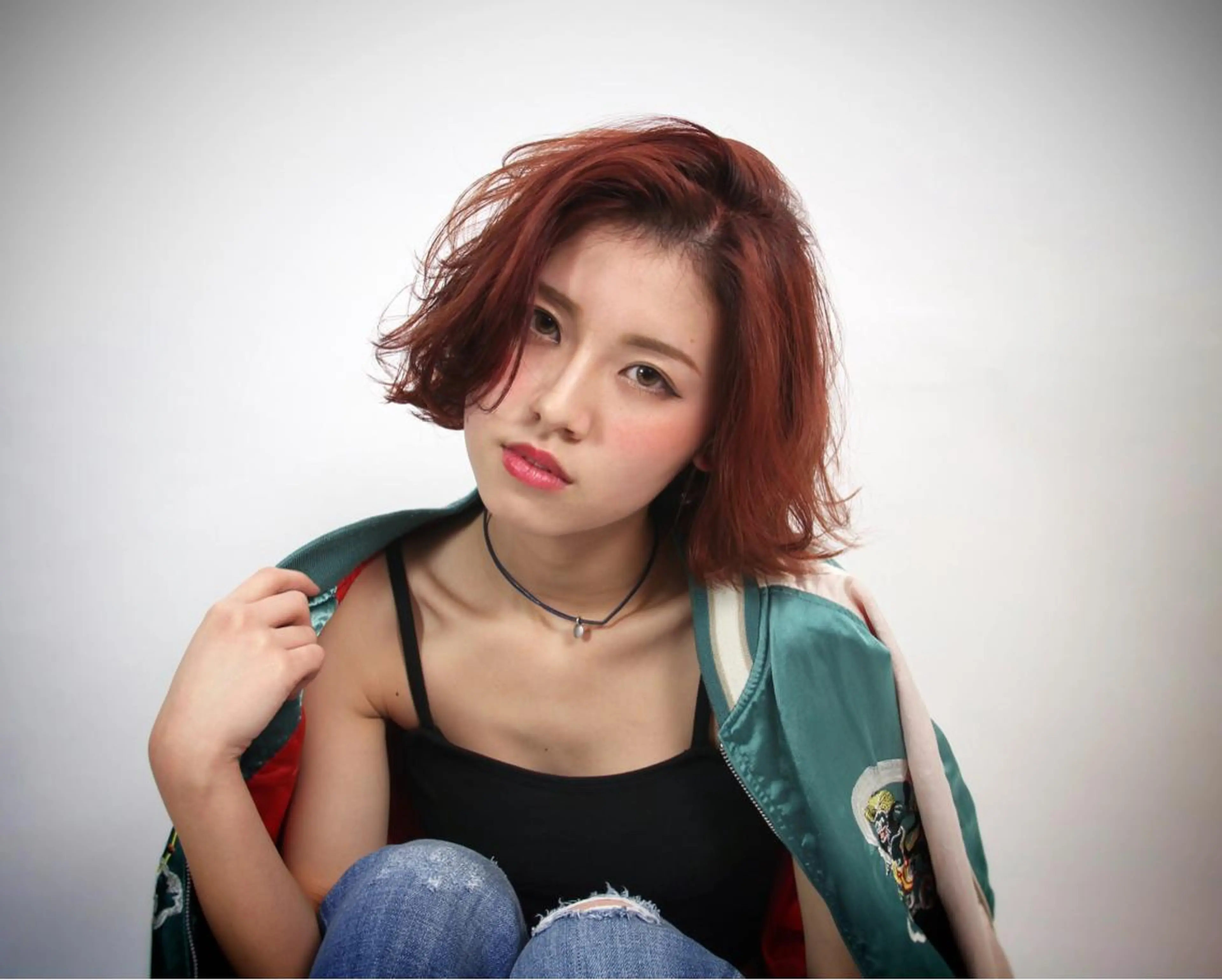 ショート ミディアム カラー パーマ ボブ 加藤 あやみのヘアスタイル