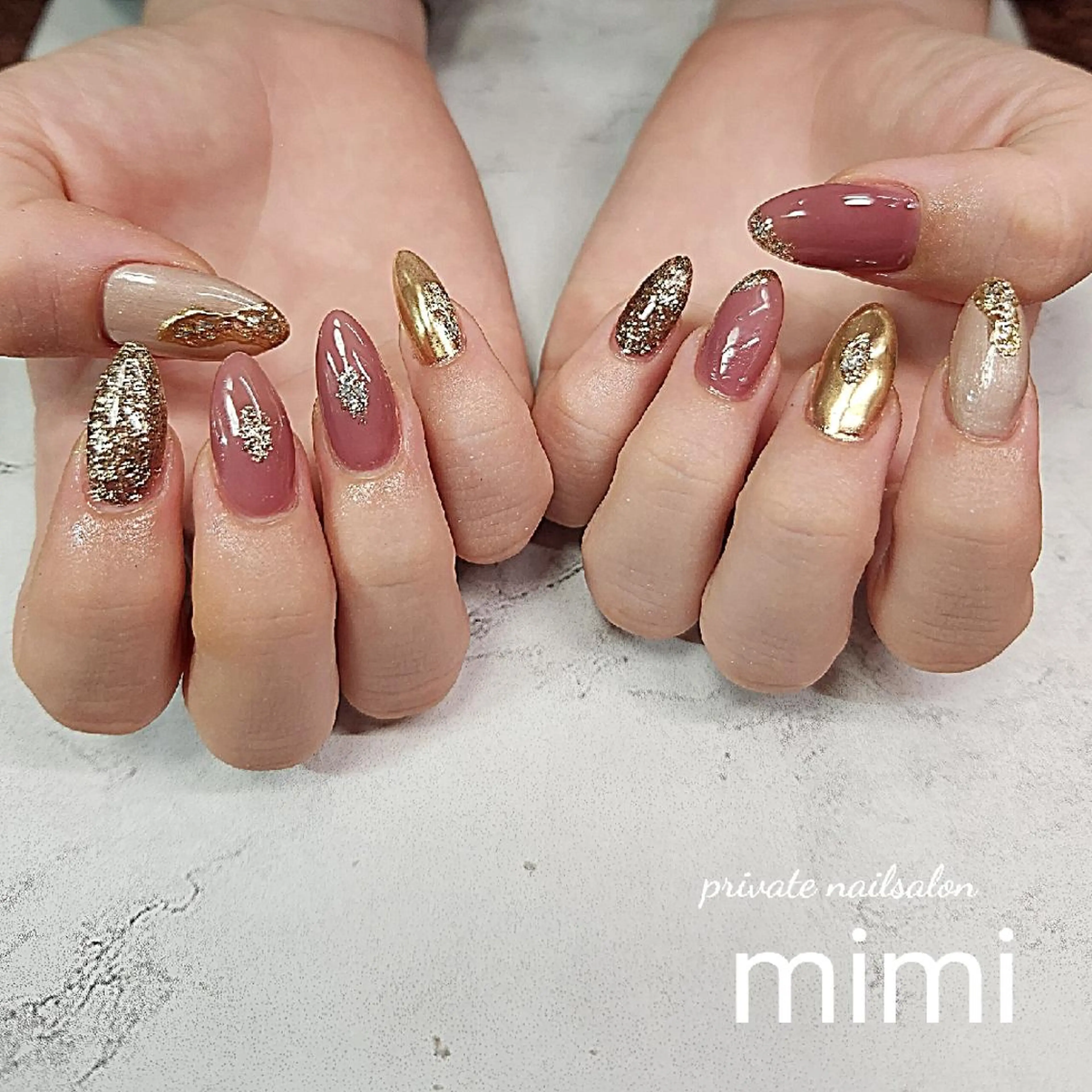 ネイル ニュアンスネイル ハンドネイル 博多ネイル ｍｉｍｉのネイルデザイン