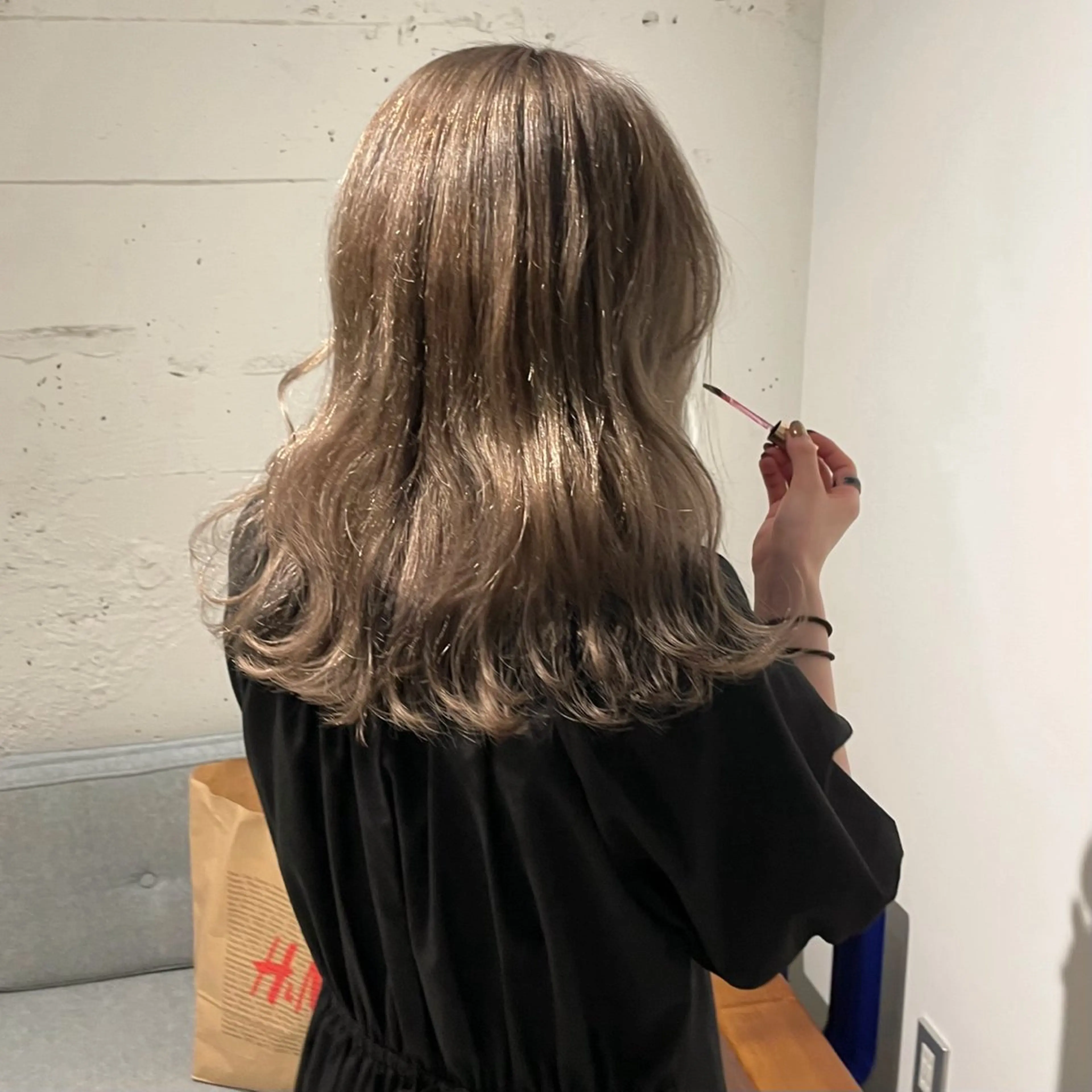 セミロング カラー ヘアカラー トリートメント 暖色カラー / rio🐏 / 目黒のヘアスタイル