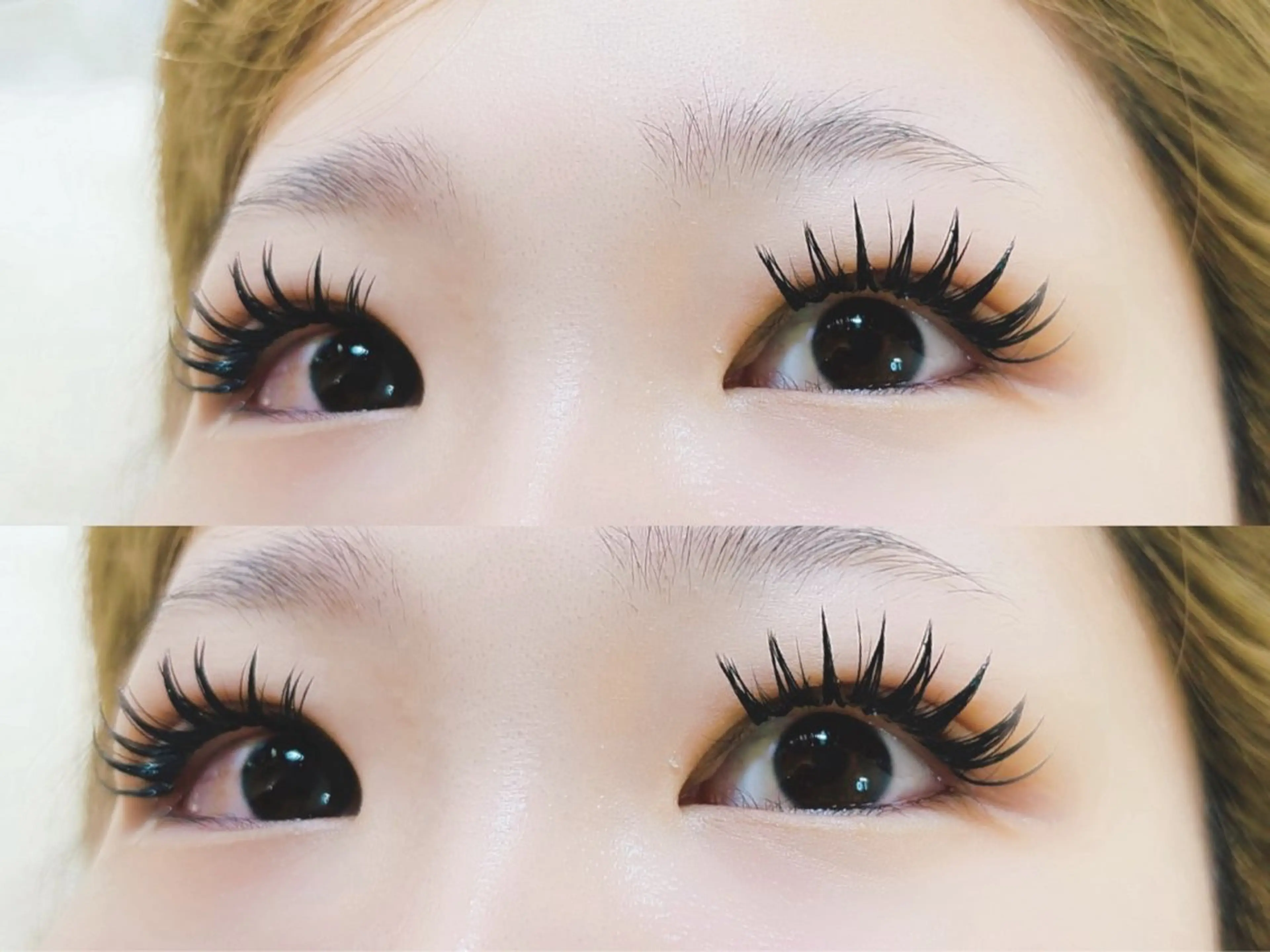 マツエク・マツパ 付け放題 バインドロック 束感まつ毛 フラットラッシュ パリジェンヌラッシュリフト マツエク リナ アメ村のマツエク・マツパデザイン