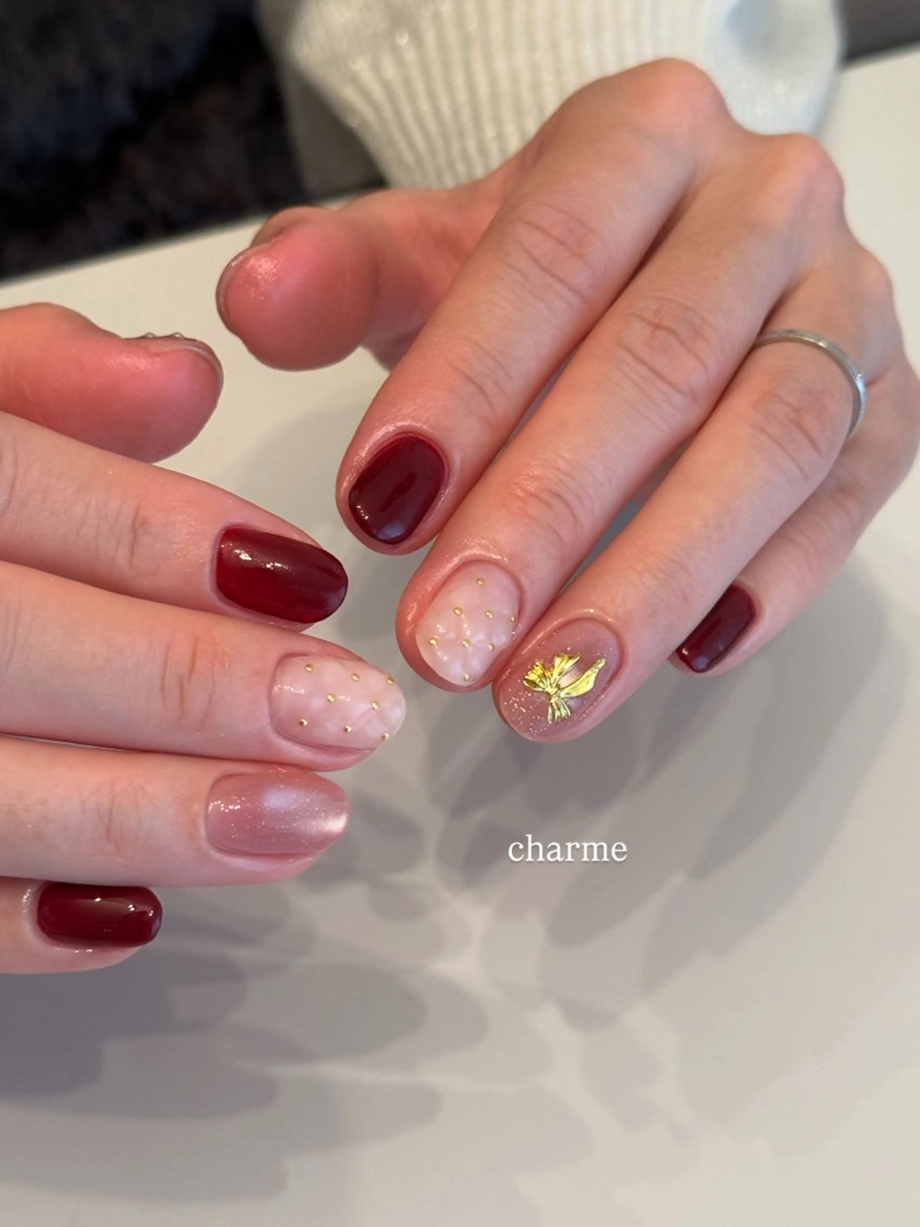 ネイル ハンドネイル フットネイル nailsalon charmeのネイルデザイン