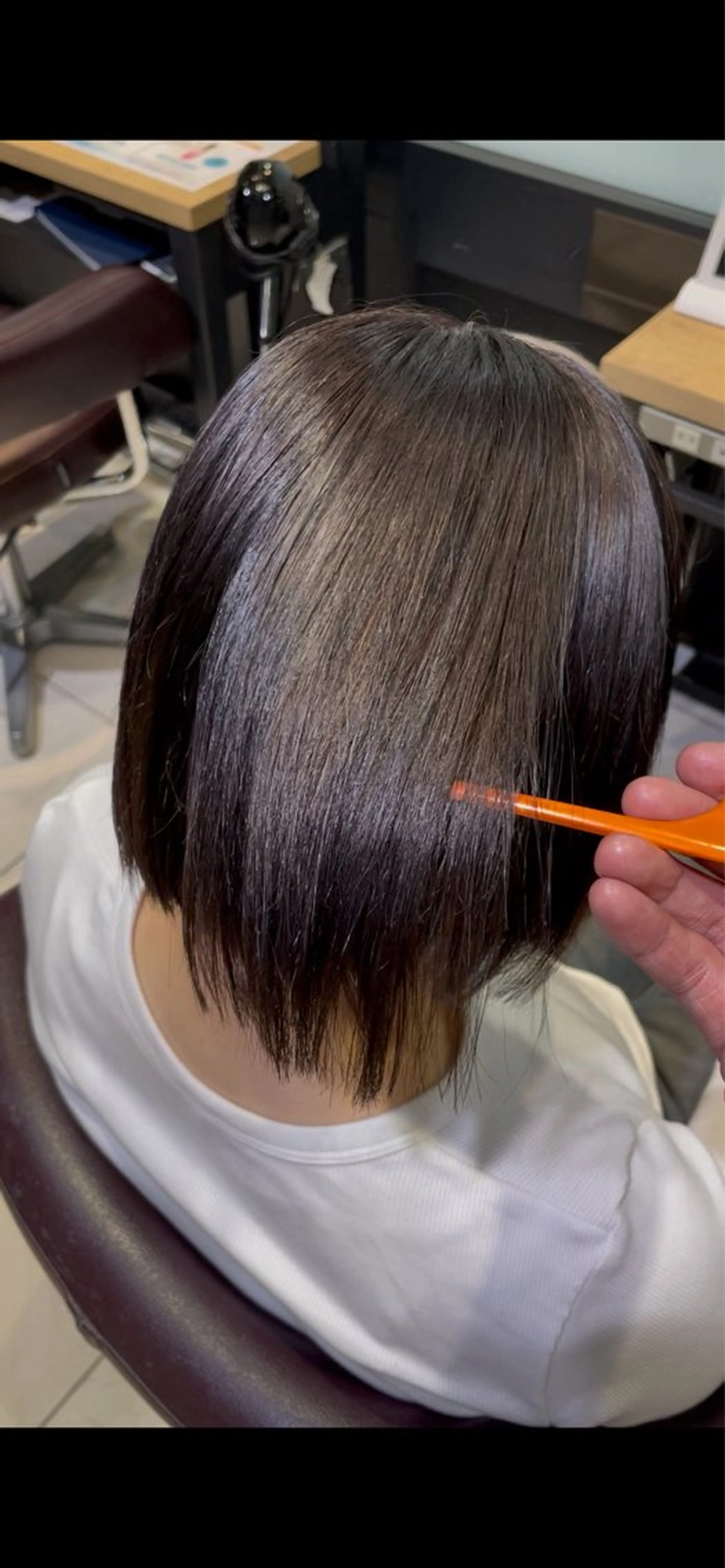 ショート ヘアカラー トリートメント 赤み消し艶カラー✨️ DAIGOのヘアスタイル