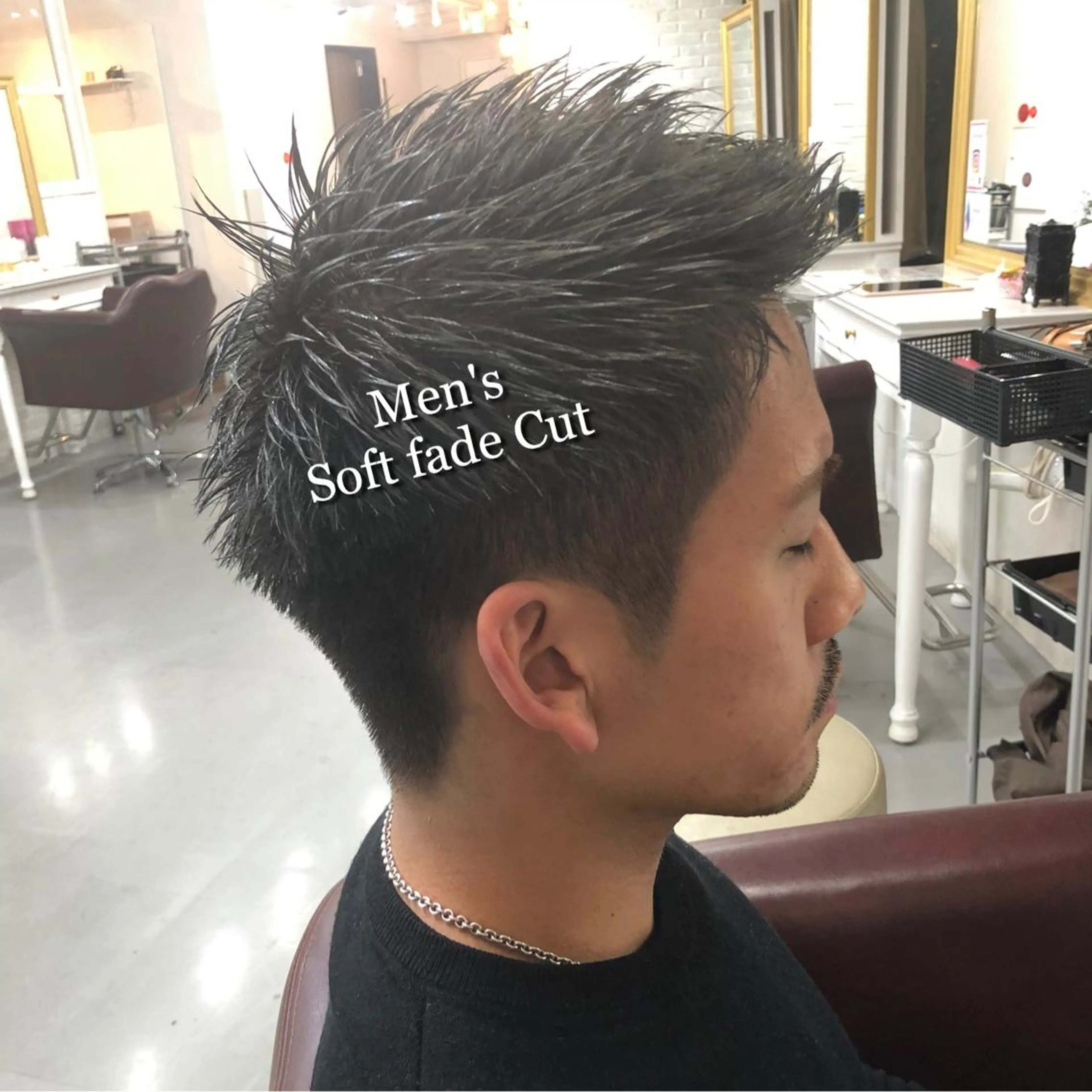 メンズ Soleria 田中慎一のヘアスタイル