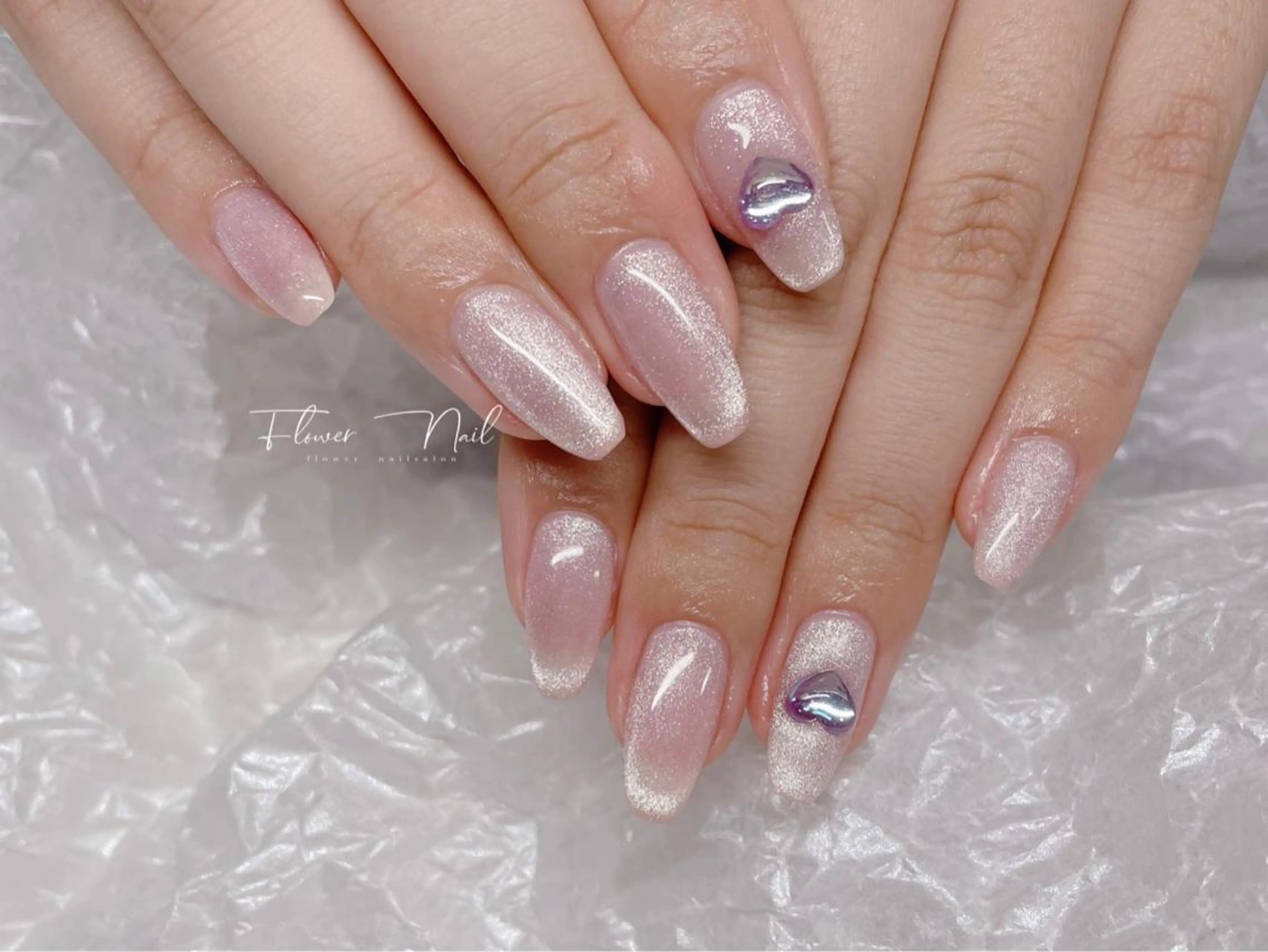 ネイル ストーンネイル ハンドネイル Flower nailのネイルデザイン