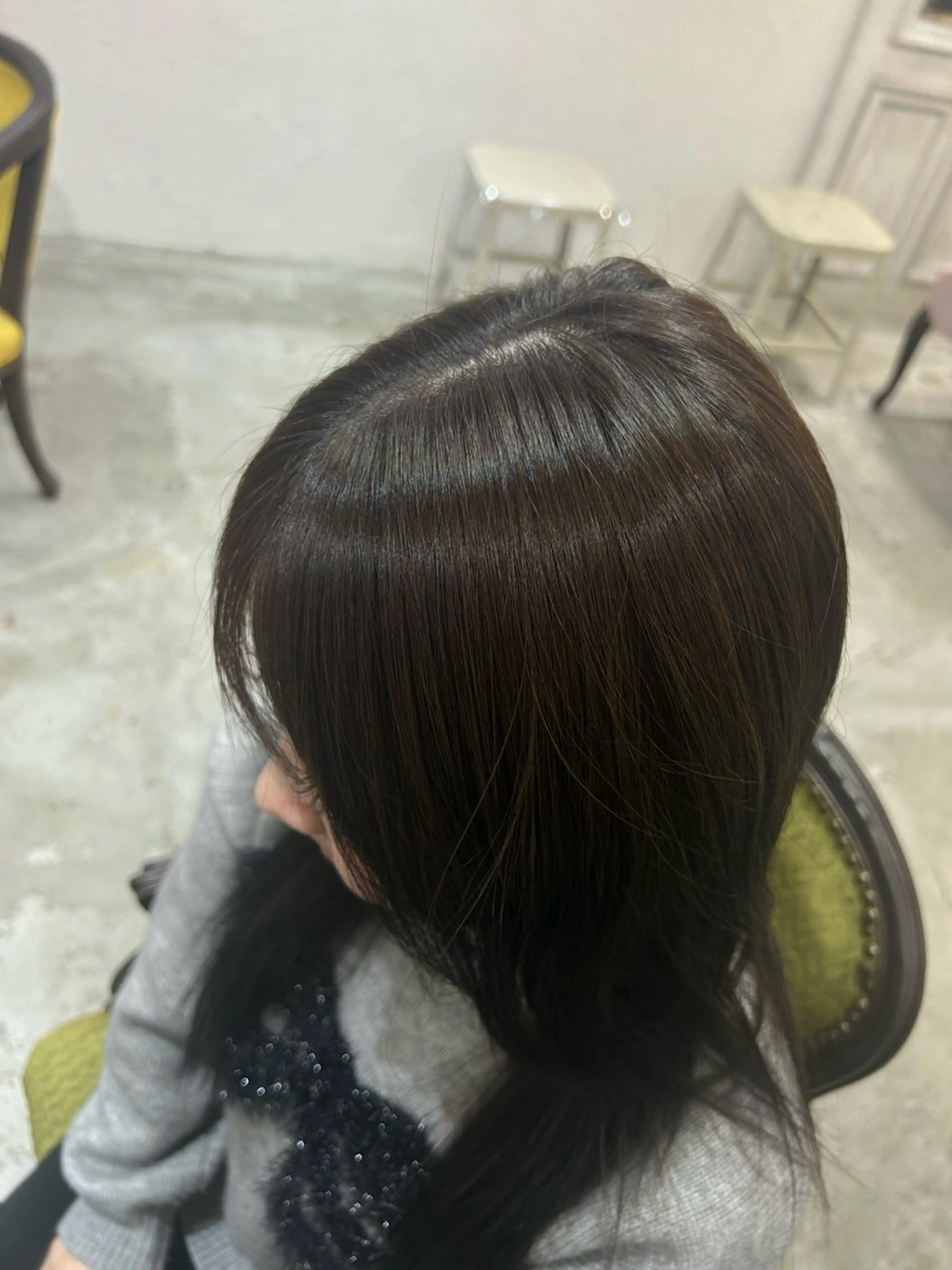 カラー ブラウンカラー 濵﨑 理奈のヘアスタイル