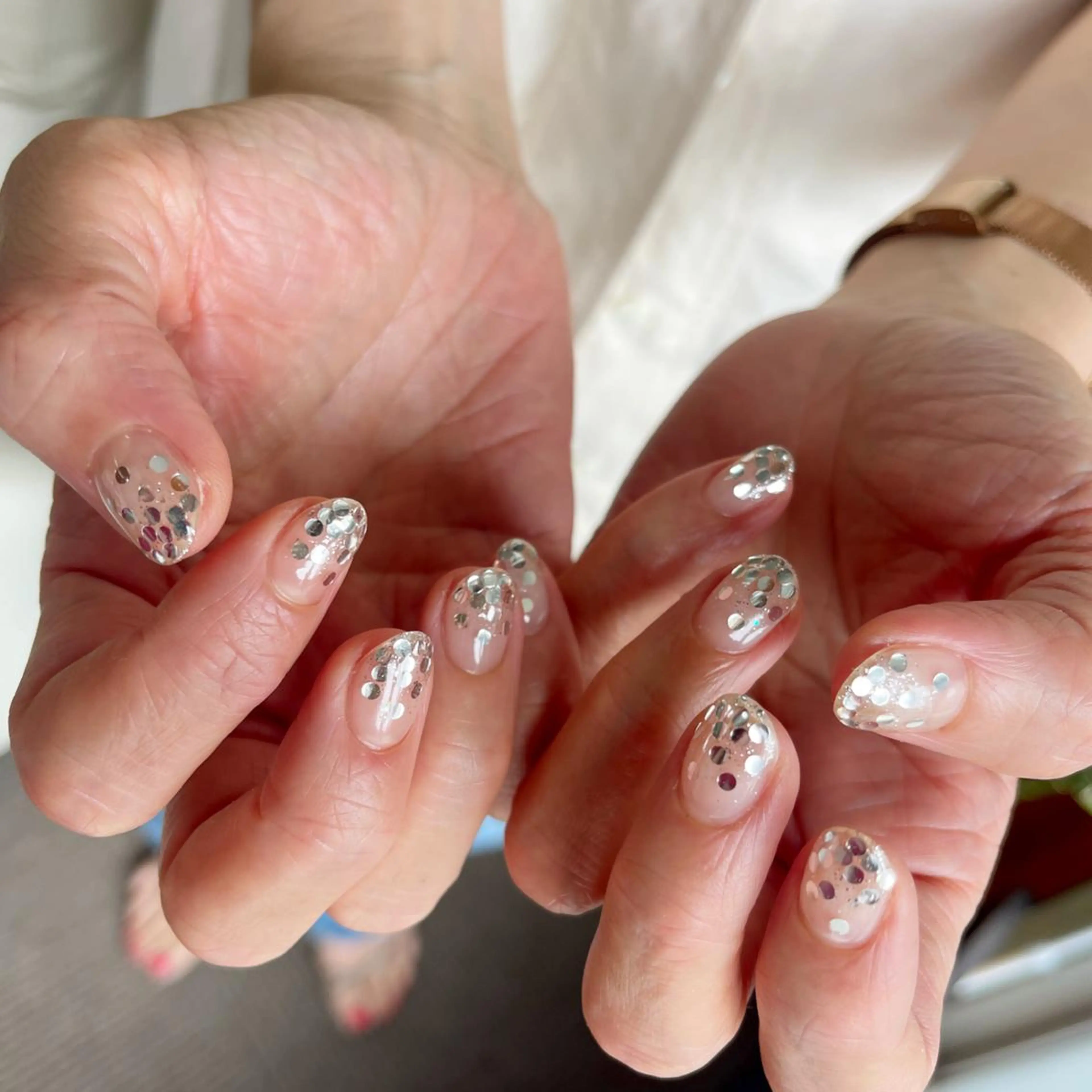 ネイル アートネイル フットネイル ジェルネイル キラキラネイル 韓国ネイル Y nail なんば堀江店のネイルデザイン