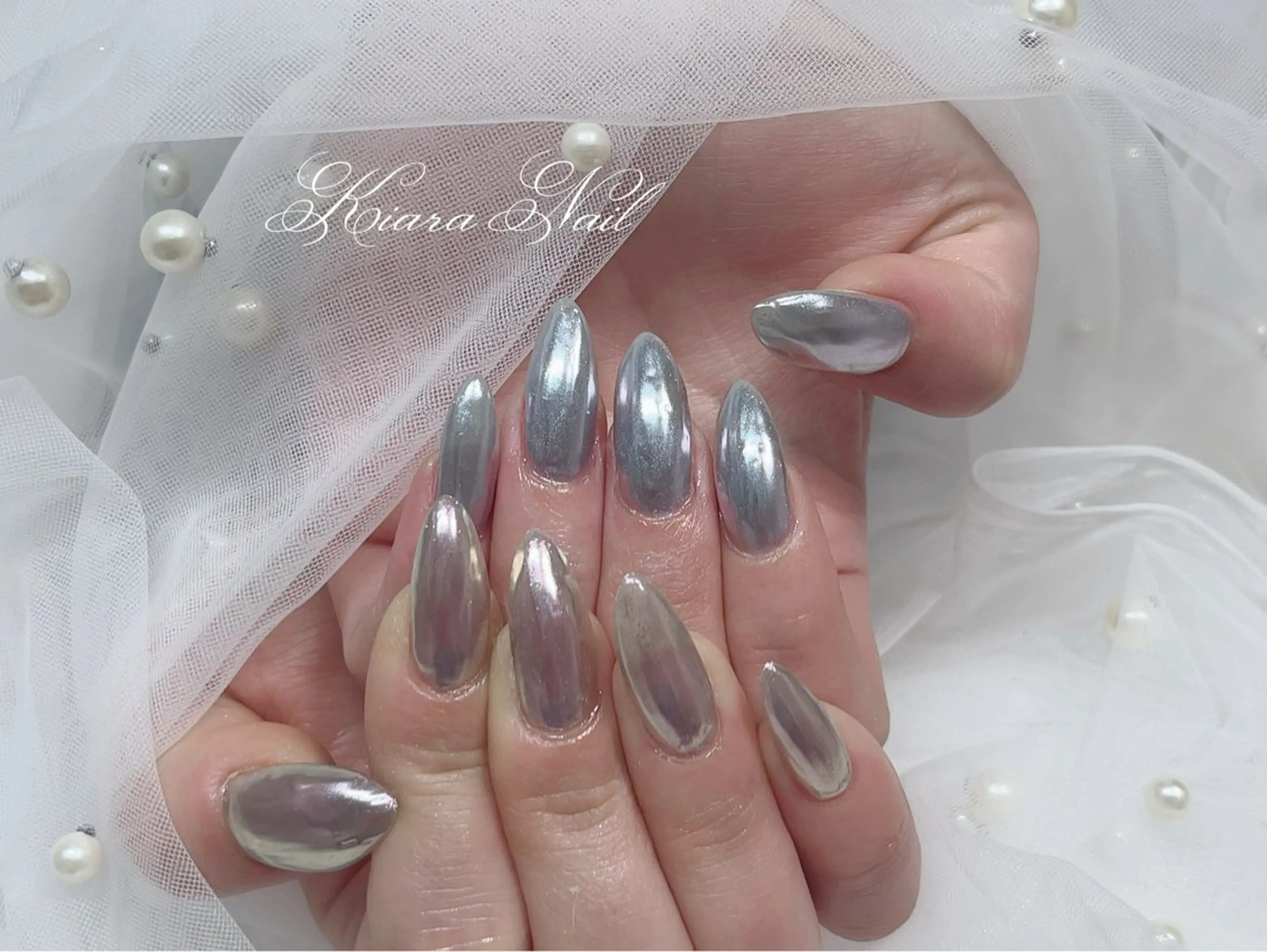 ネイル ミラーネイル 🍭Kiara Nail🍭のネイルデザイン