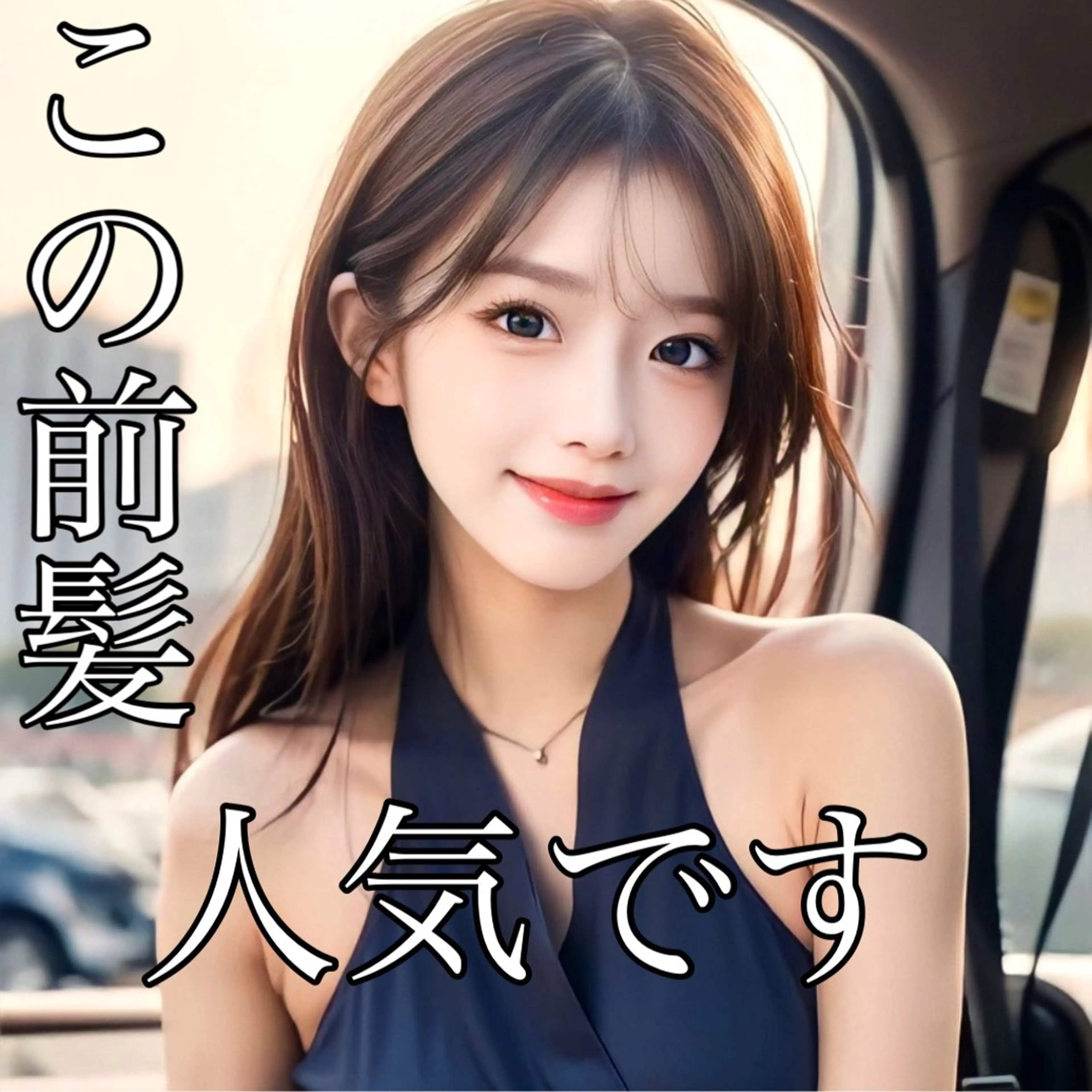 セミロング 映える顔まわり/前髪 特化 💗 ユキマのヘアスタイル