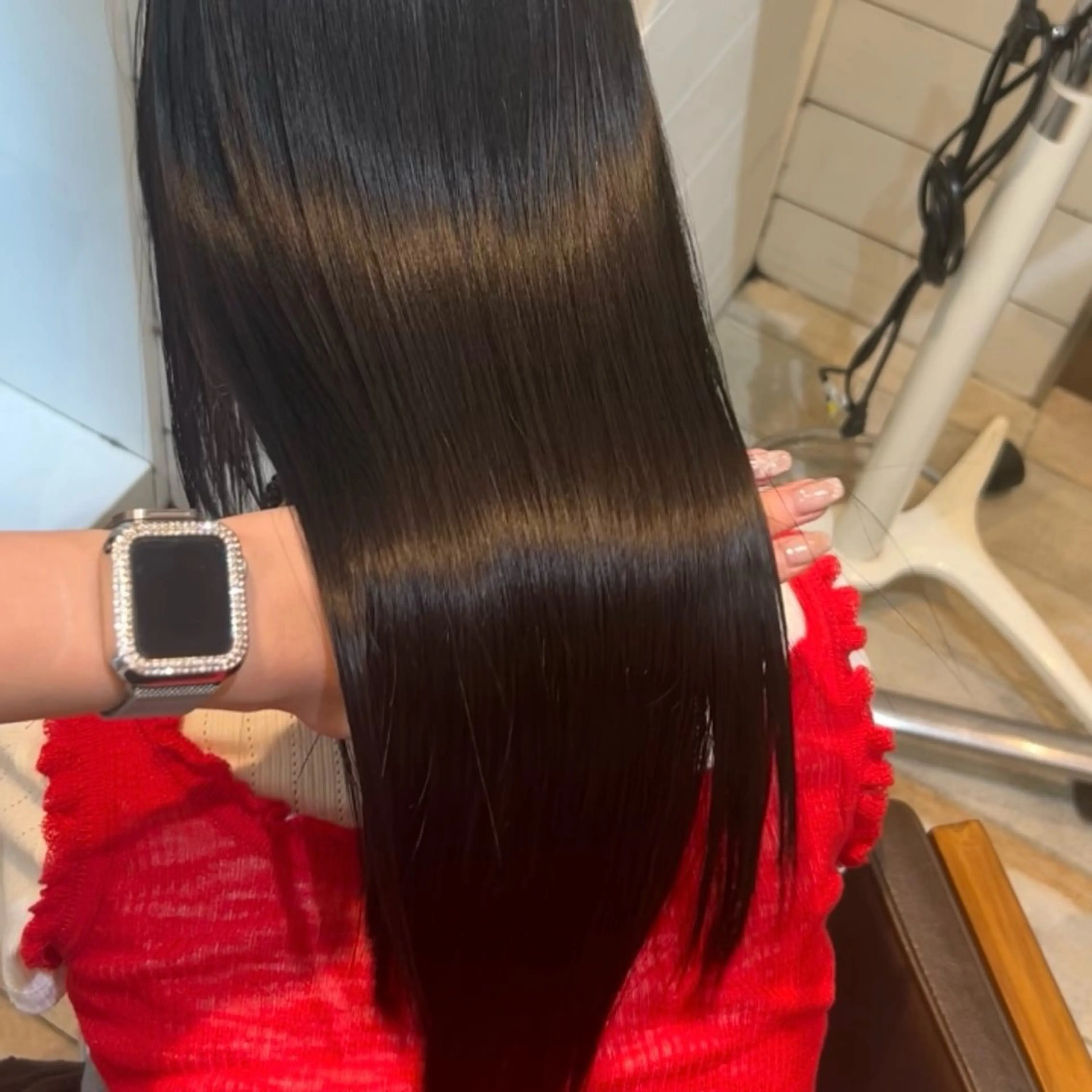 ロング カラー ヘアカラー トリートメント Rion/渋谷 /ブリーチなしカラーのヘアスタイル