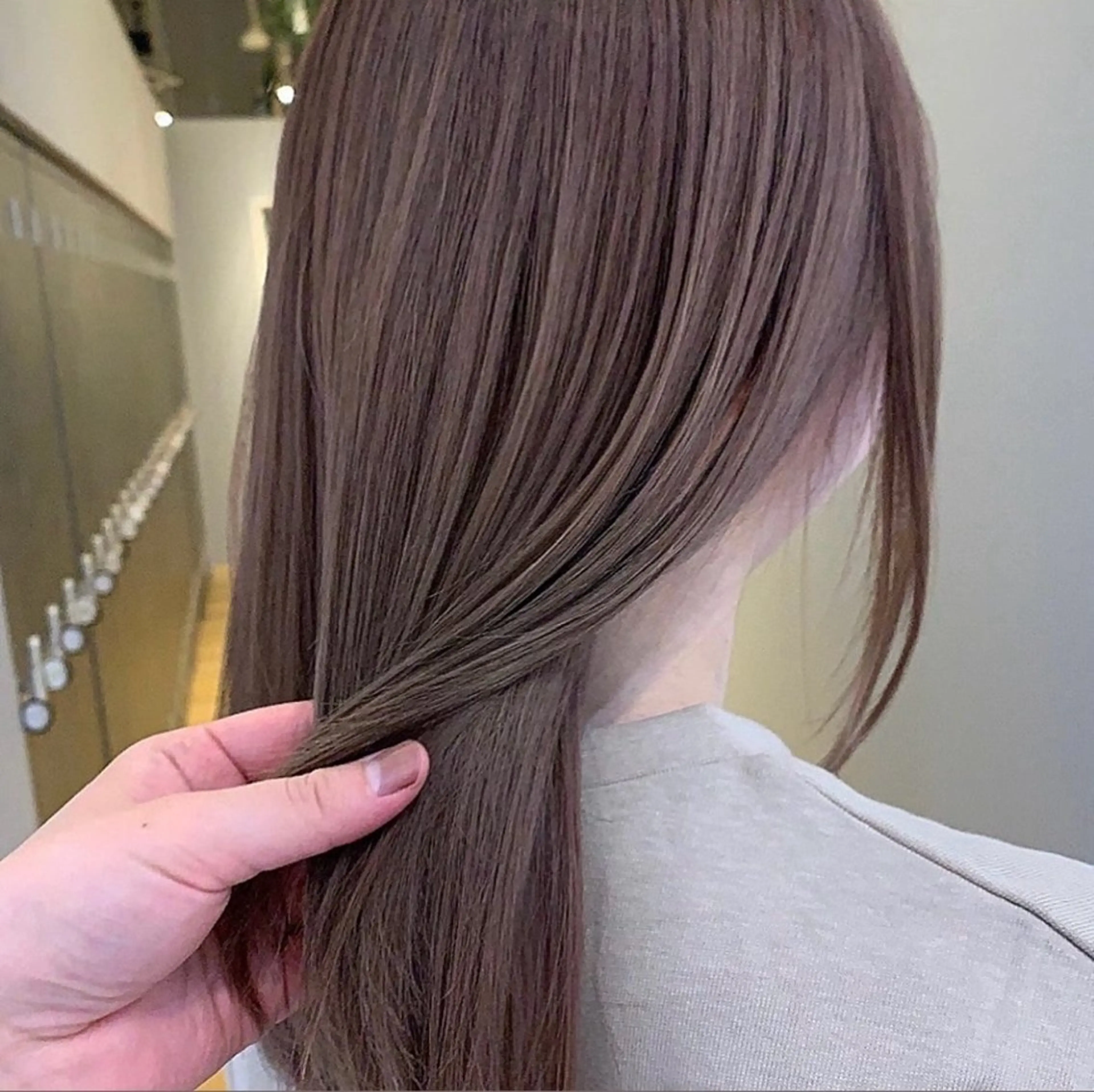 【⭐️人気No.1 U35⭐️】🌟写真撮影OKの方のみ🌟ブリーチなしWカラー🩵イルミナ.＋Aujuaトリートメントの写真