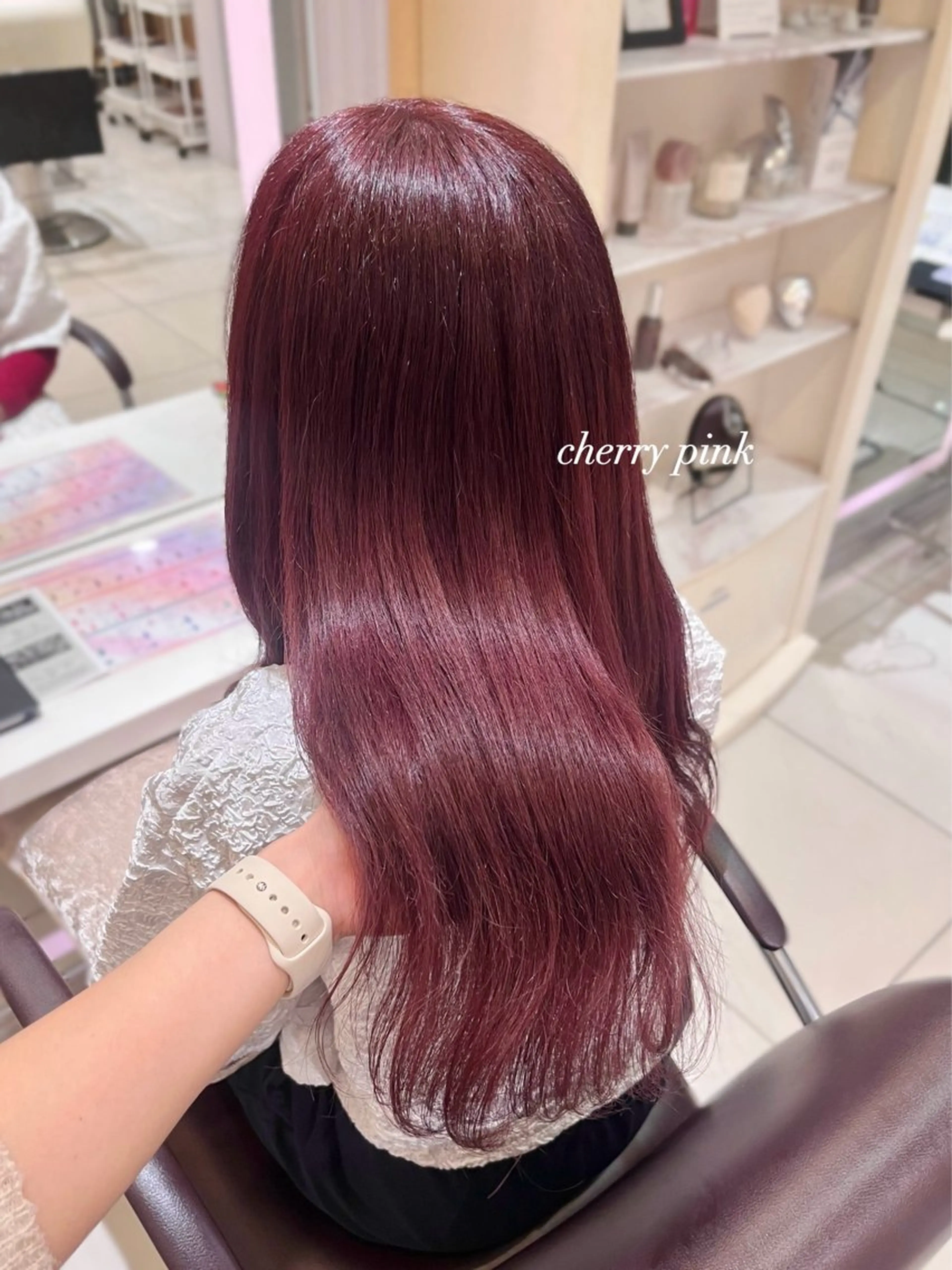 ロング カラー ブリーチ ブリーチなしカラー ピンクカラー カット ヘアカラー トリートメント Euphoria GINZA所属・🎀𝐧𝐚𝐨🎀 ピンク/ハイトーンのヘアスタイル