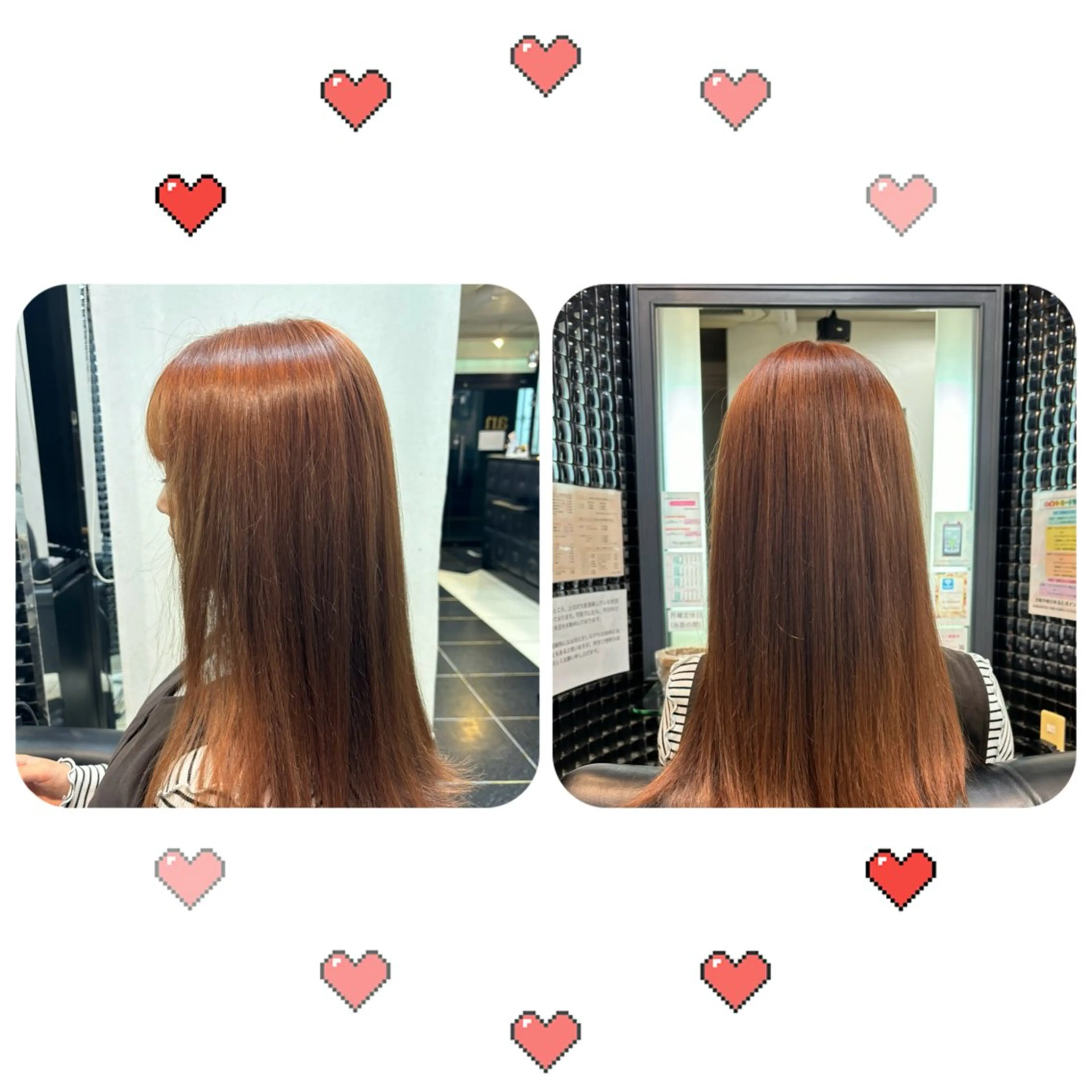 ロング カラー オレンジ オレンジレッド レッドカラー ヘアカラー 鄭 瑩(てい えい) 🌈モデル募集🩵のヘアスタイル