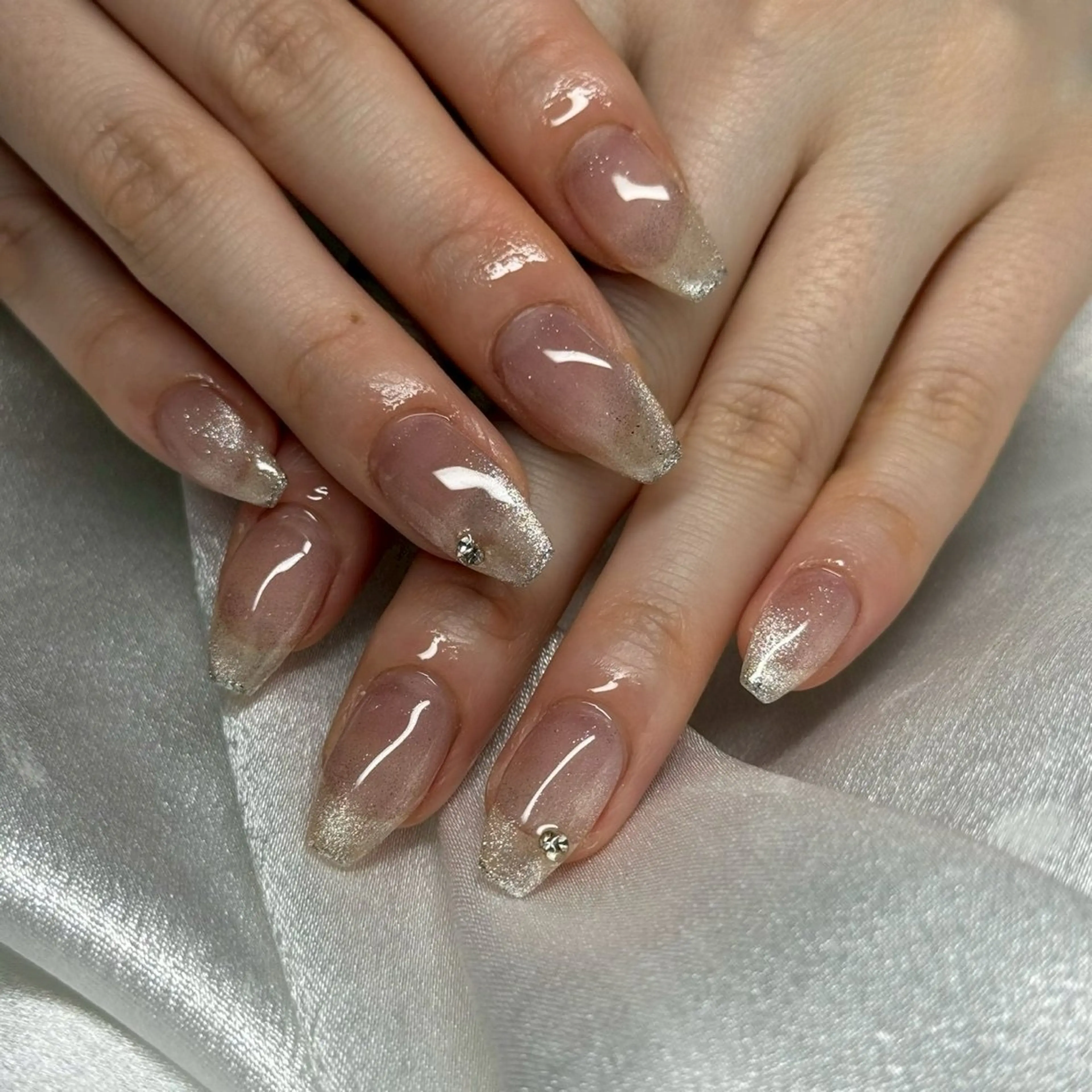 ネイル マグネットネイル ワンホンネイル ハンドネイル nailsalon popoのネイルデザイン