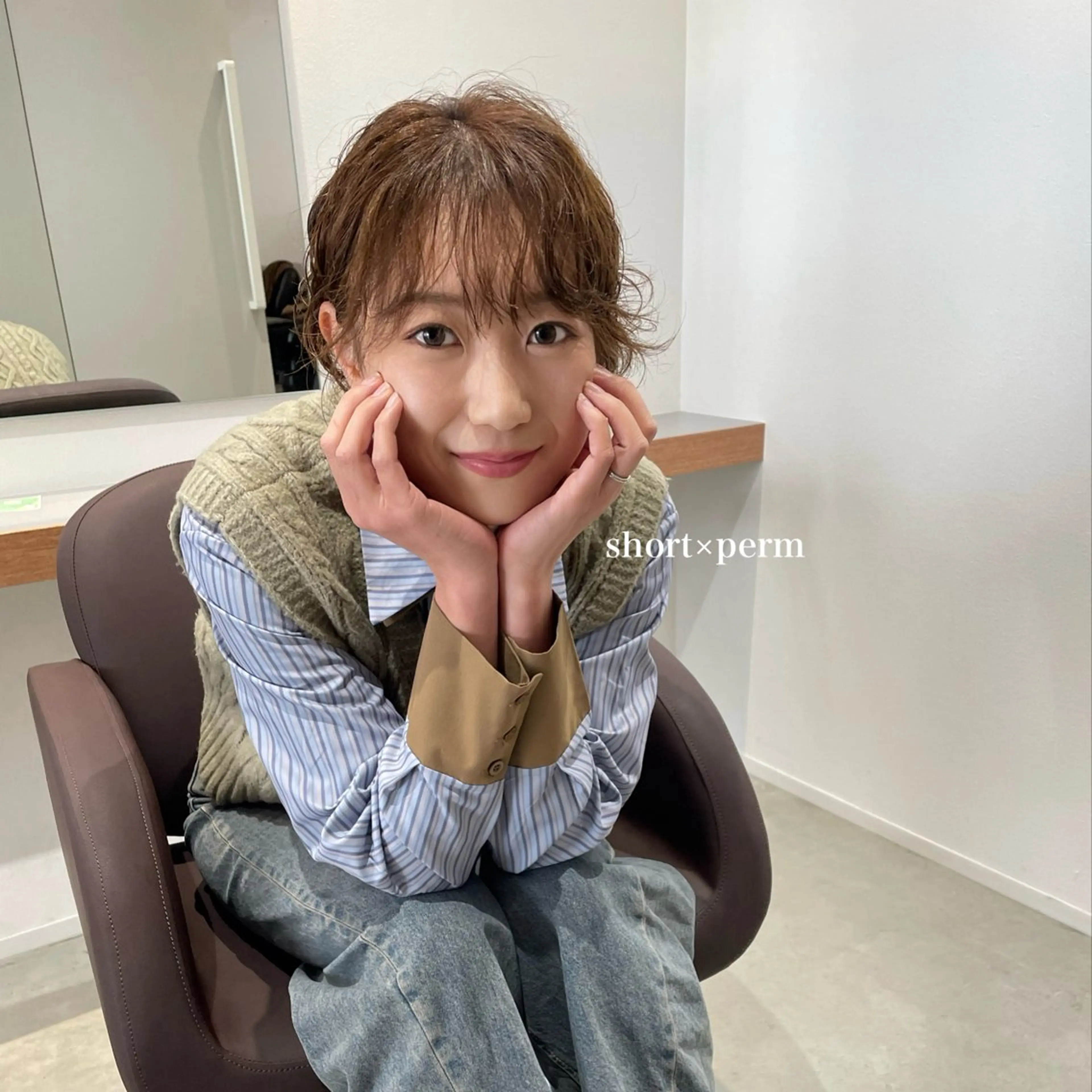 ショート カラー パーマ ショートヘア カット パーマ トリートメント 北九州美容室 🕊️わかな✂︎のヘアスタイル