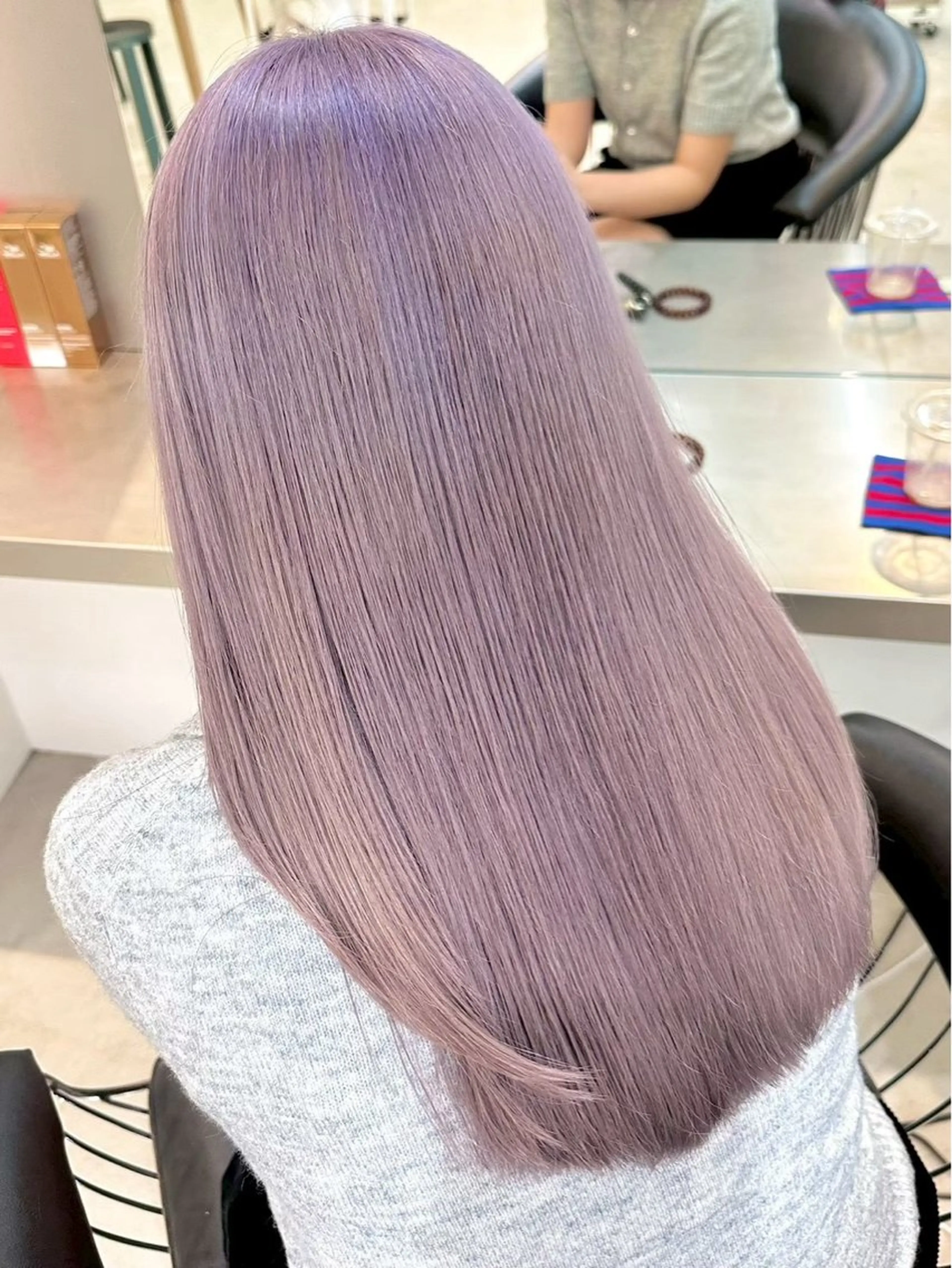 ロング パープルカラー ヘアカラー うる艶カラー 🪐💫serenaのヘアスタイル