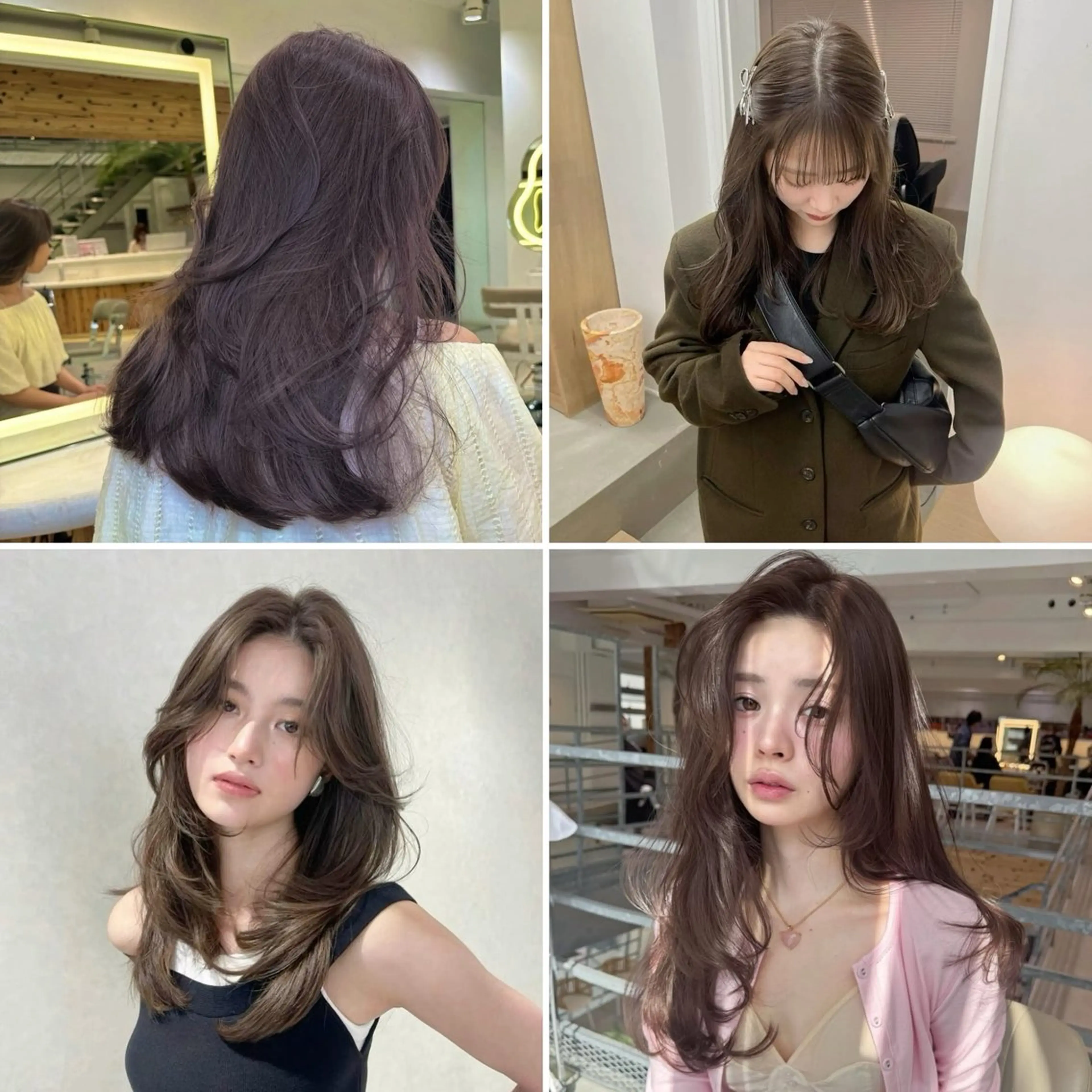 ブリーチ無し【カット+ダブルカラー+クイックトリートメント 】韓国ヘア　艶カラー　暖色カラーの写真