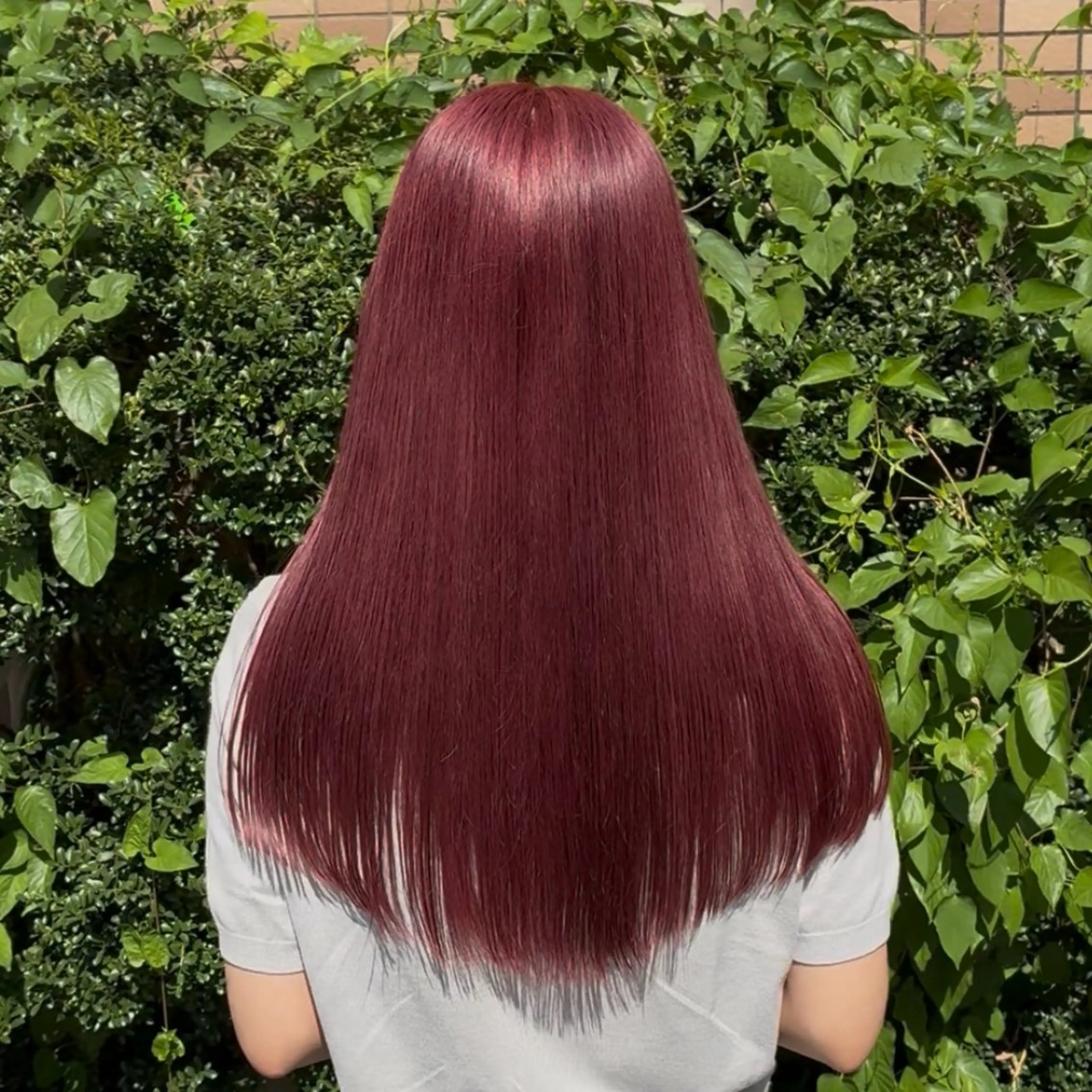 ロング カット ヘアカラー トリートメント ハイトーン/レイヤー カット/TAKEのヘアスタイル