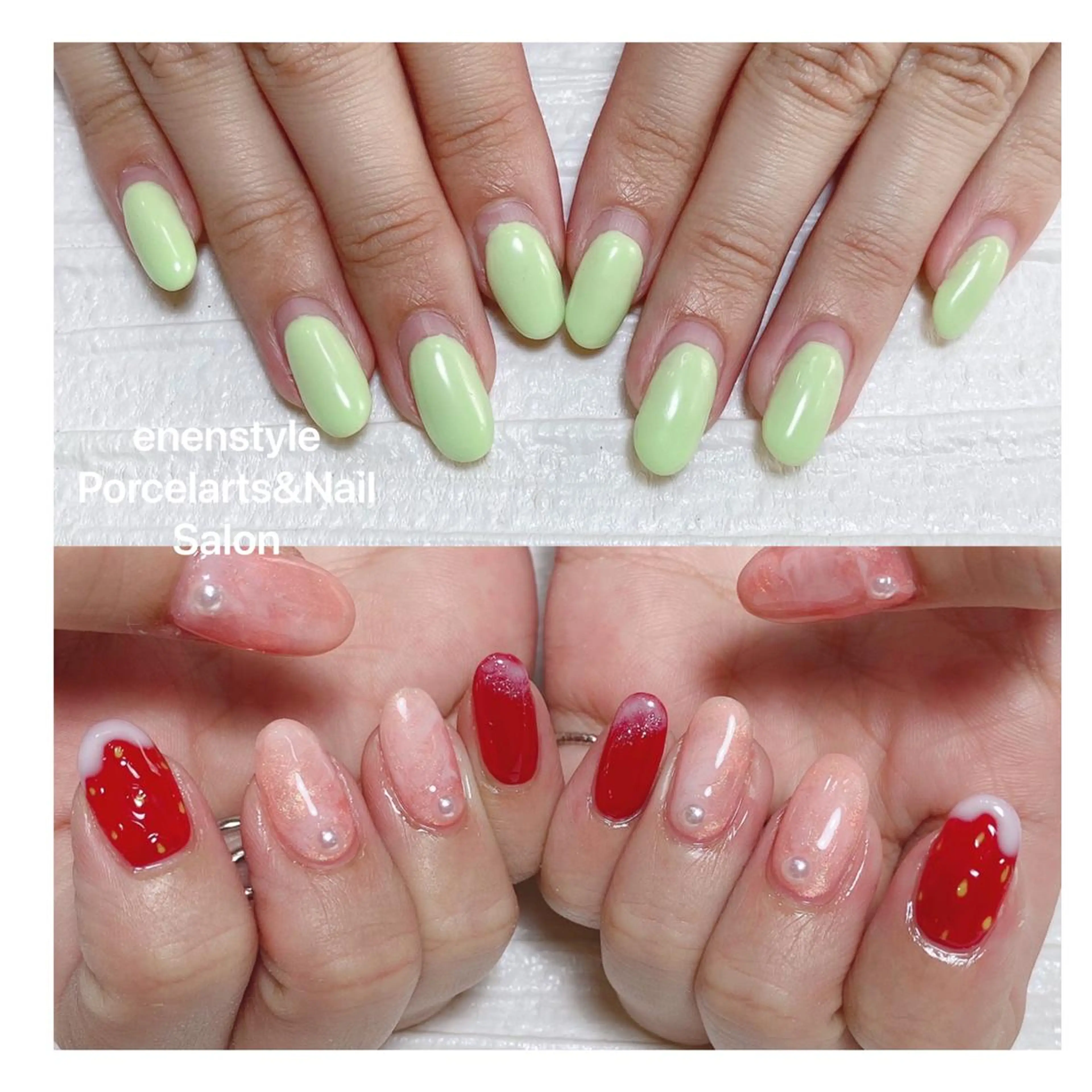 ミディアム ネイル ハンドネイル 👑enen style👑のネイルデザイン