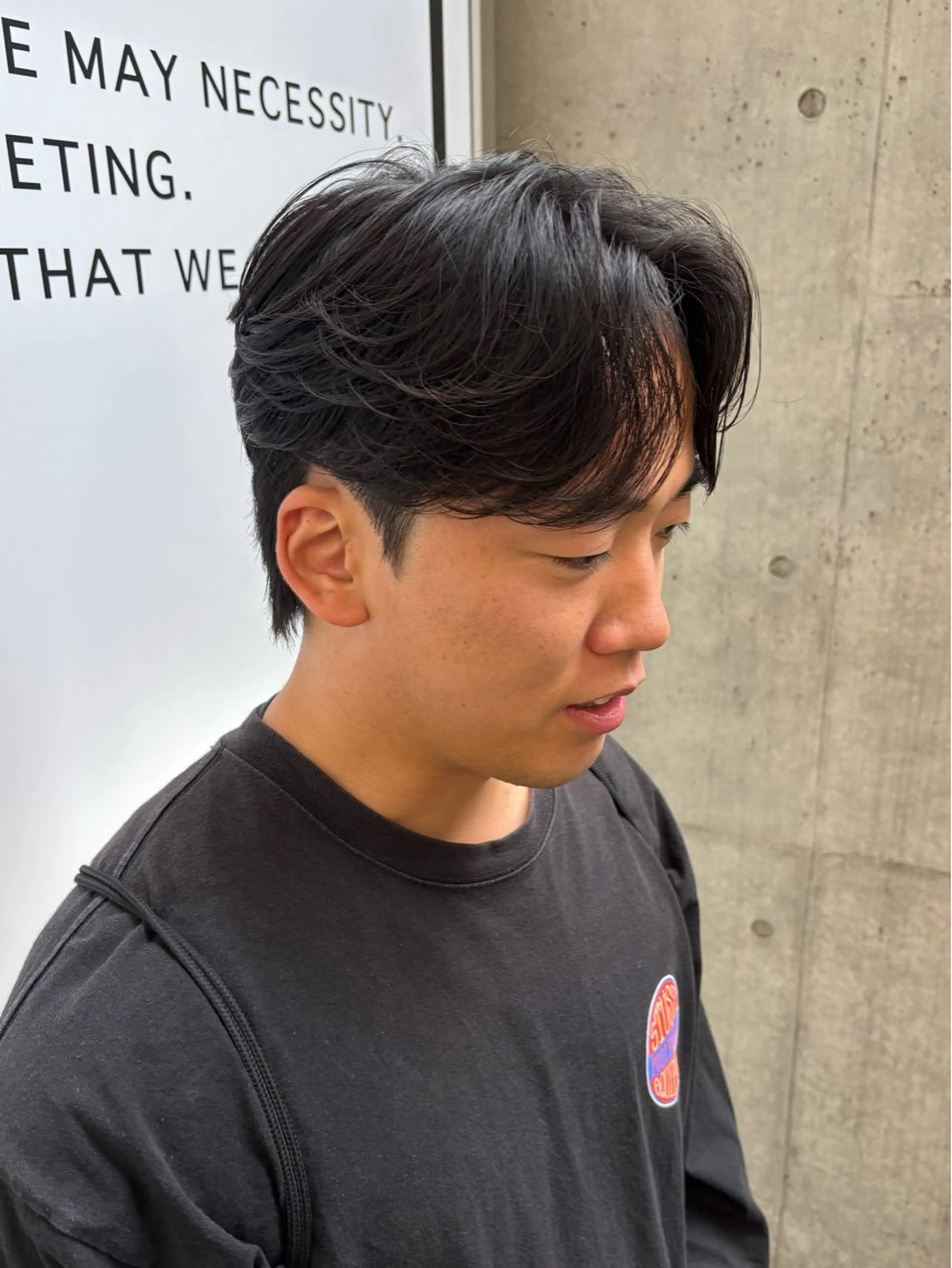 ショート パーマ メンズ カット パーマ カルマパーマ韓国ヘア shiryuのヘアスタイル