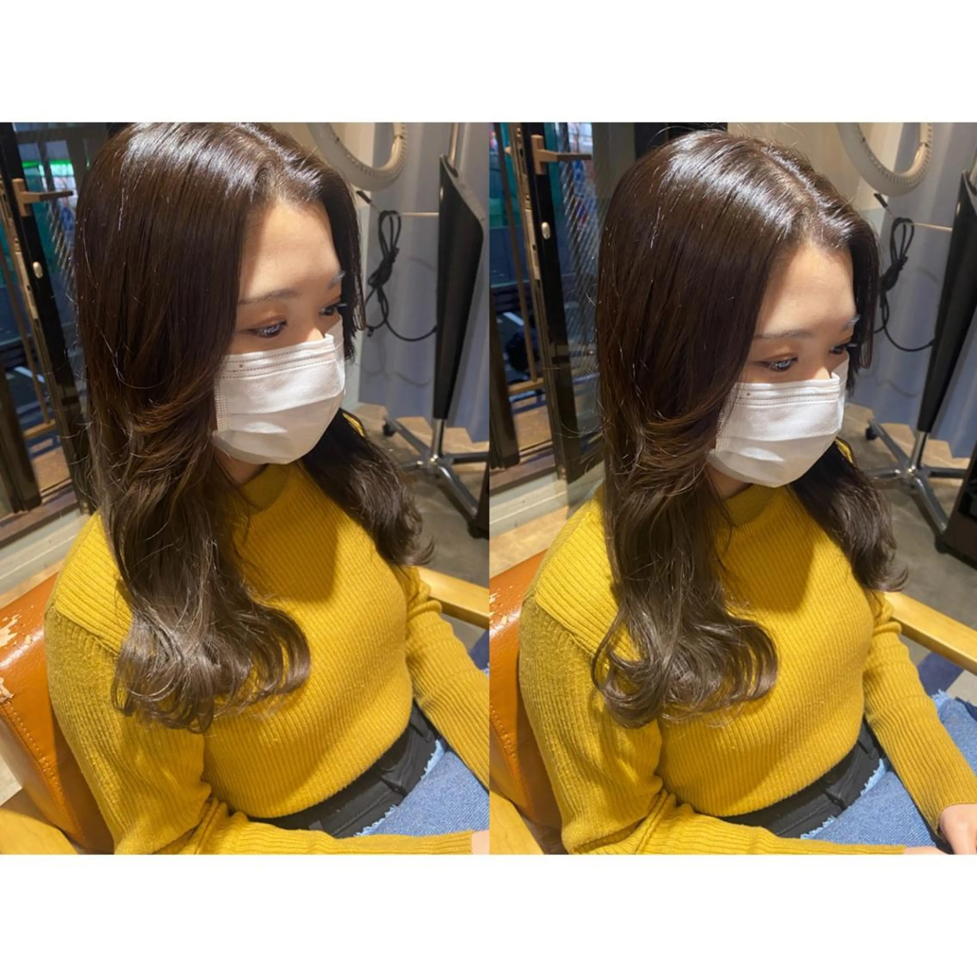 カラー カット トリートメント 🐻結んで可愛い hair EMI🐻のヘアスタイル