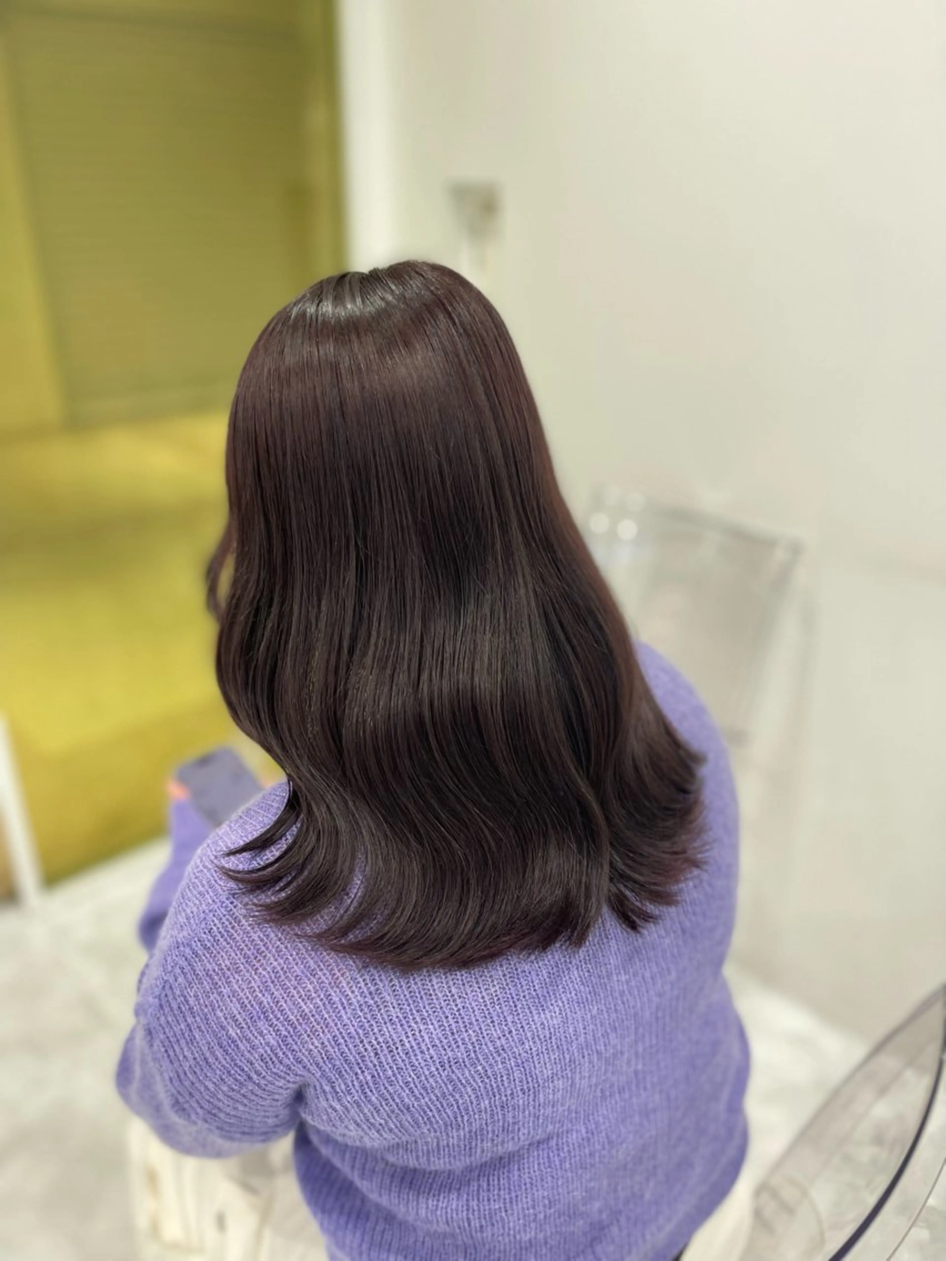 セミロング カラー ♥️暖色カラ ー♥️由夏のヘアスタイル