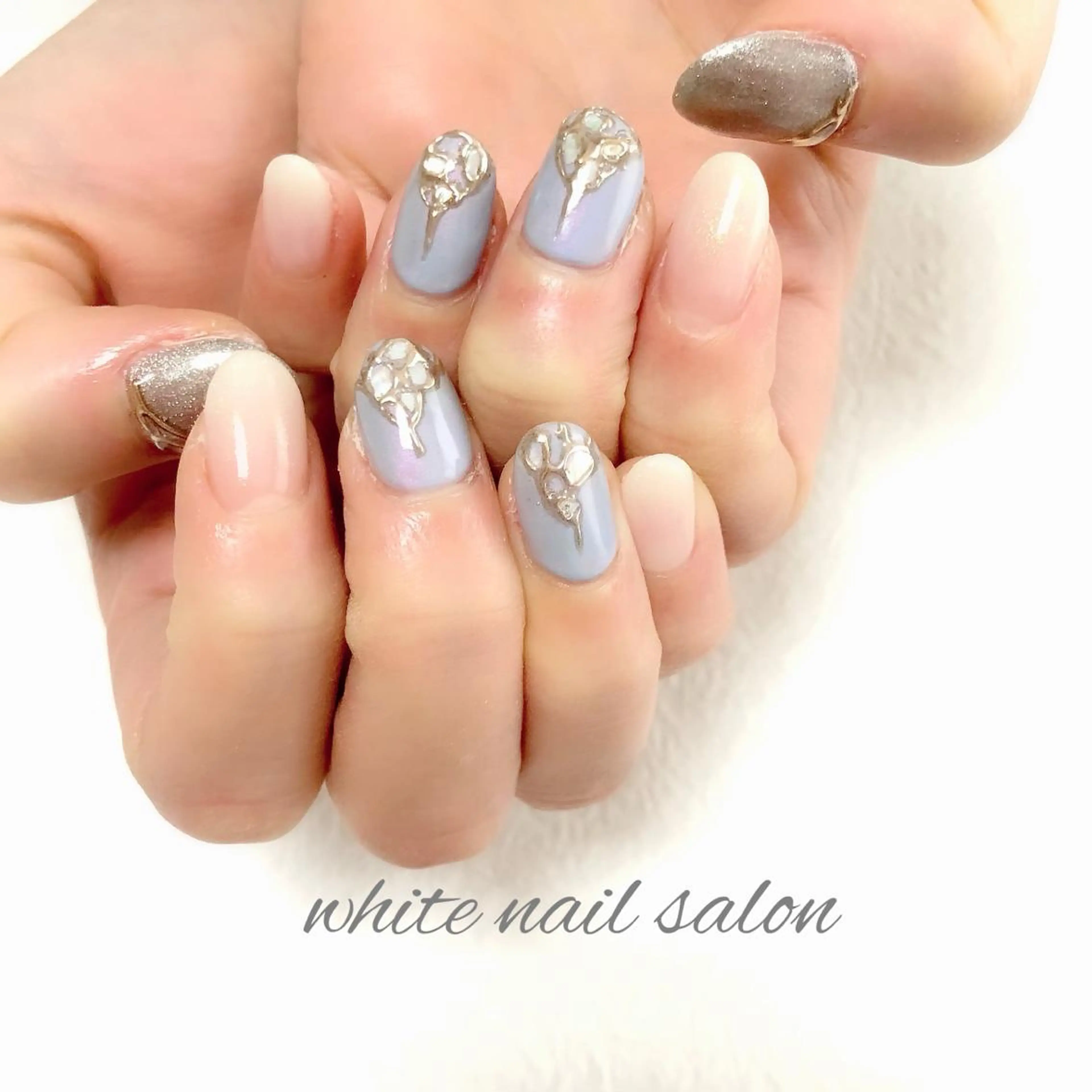 ネイル フットネイル ジェルネイル ハードジェル 持ち込み オフィスネイル white nail salonのネイルデザイン