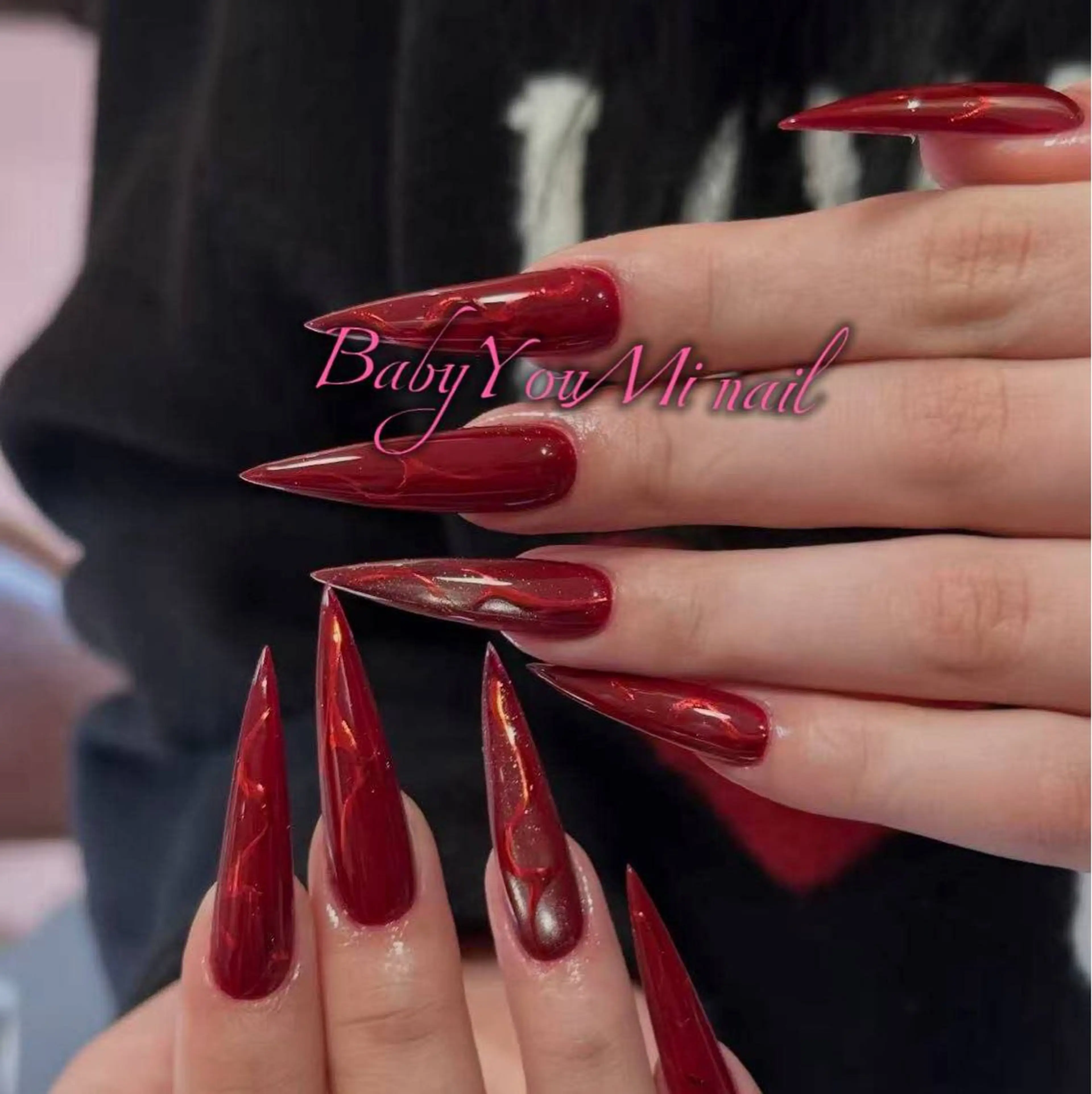 ネイル オーロラネイル チークネイル 成人式 フットネイル フレンチネイル ハンドネイル BabyYouMi nailのネイルデザイン