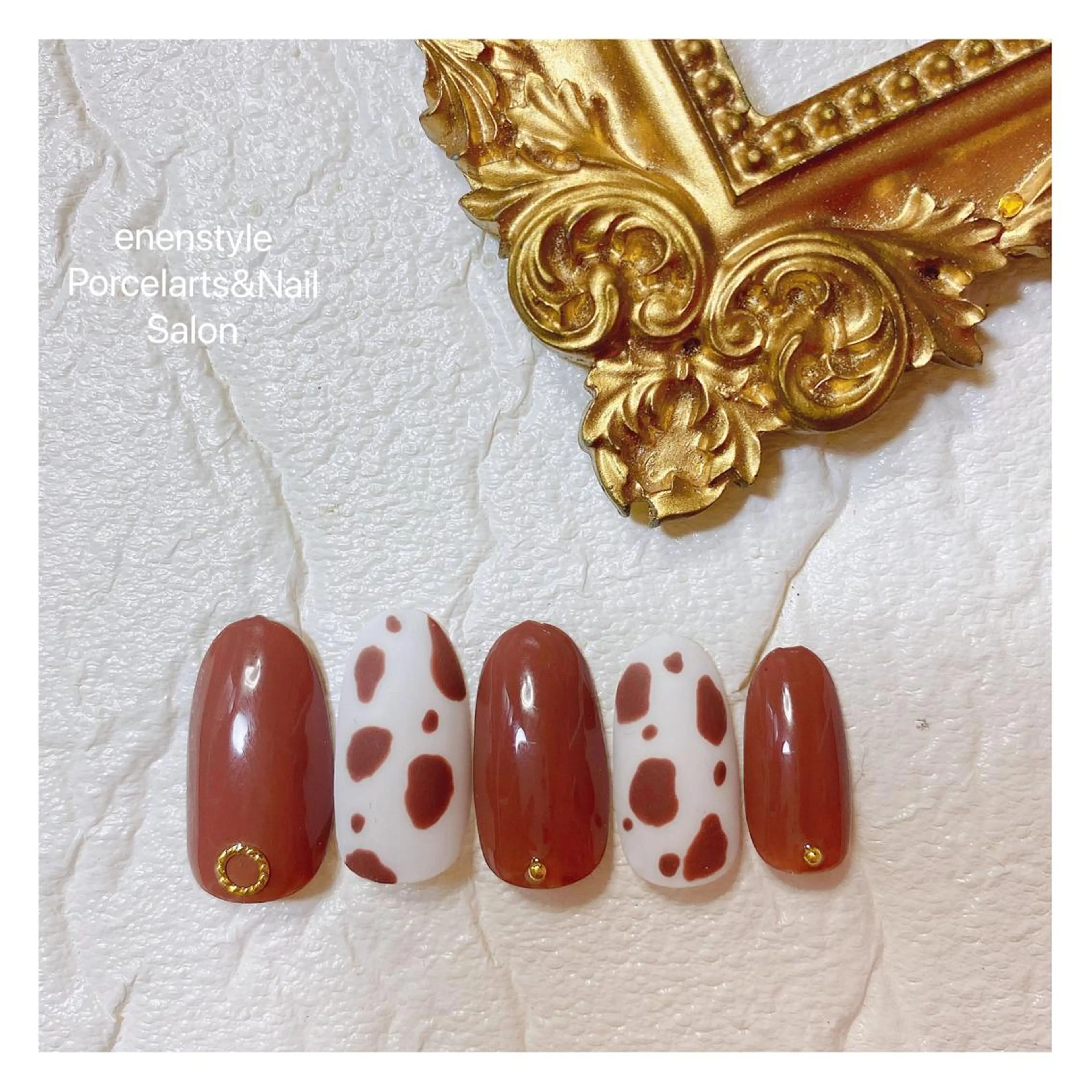 ミディアム ネイル ハンドネイル 👑enen style👑のネイルデザイン