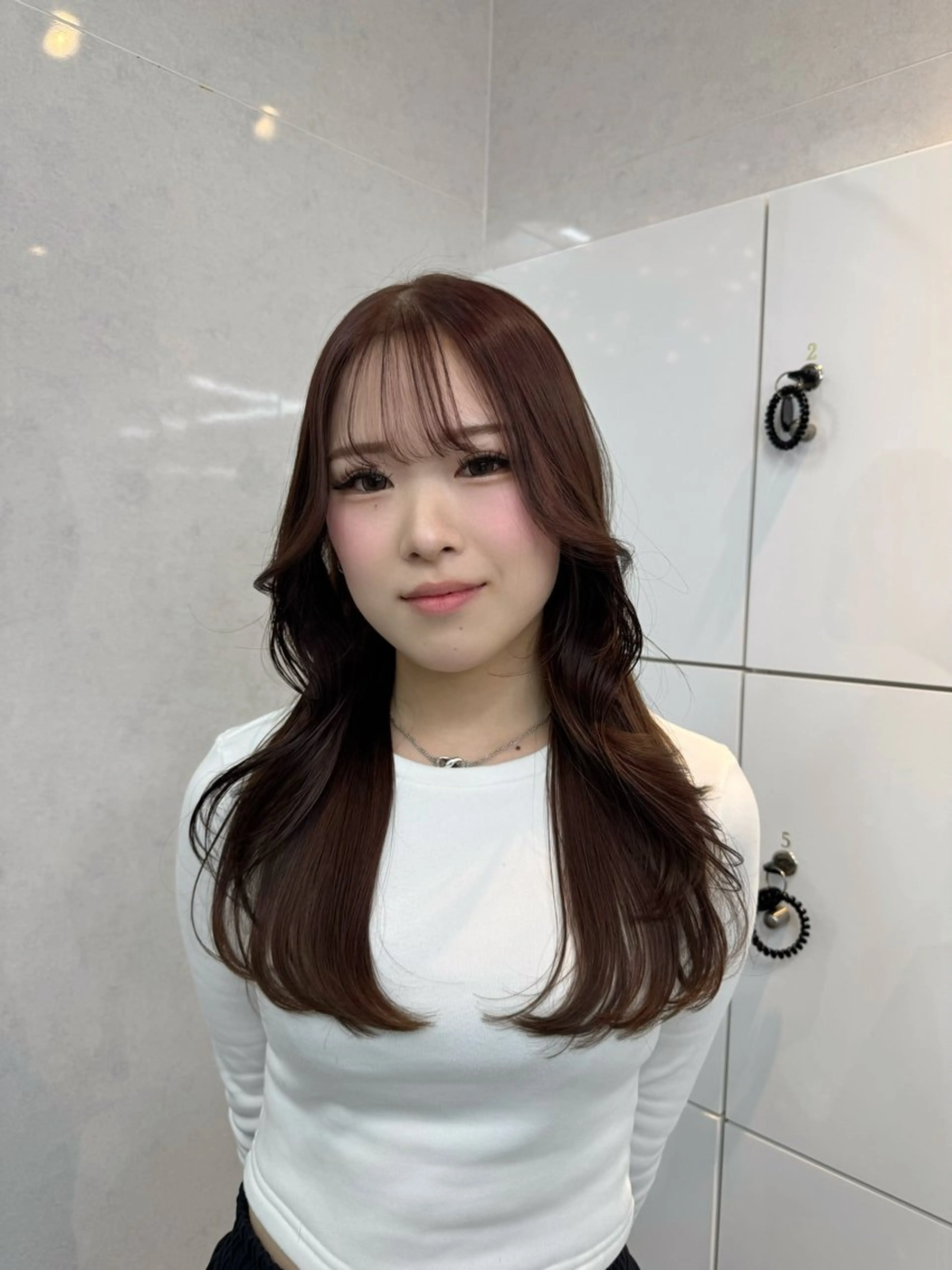 ロング カット ヘアカラー トリートメント 【ALEAP】 coconaのヘアスタイル