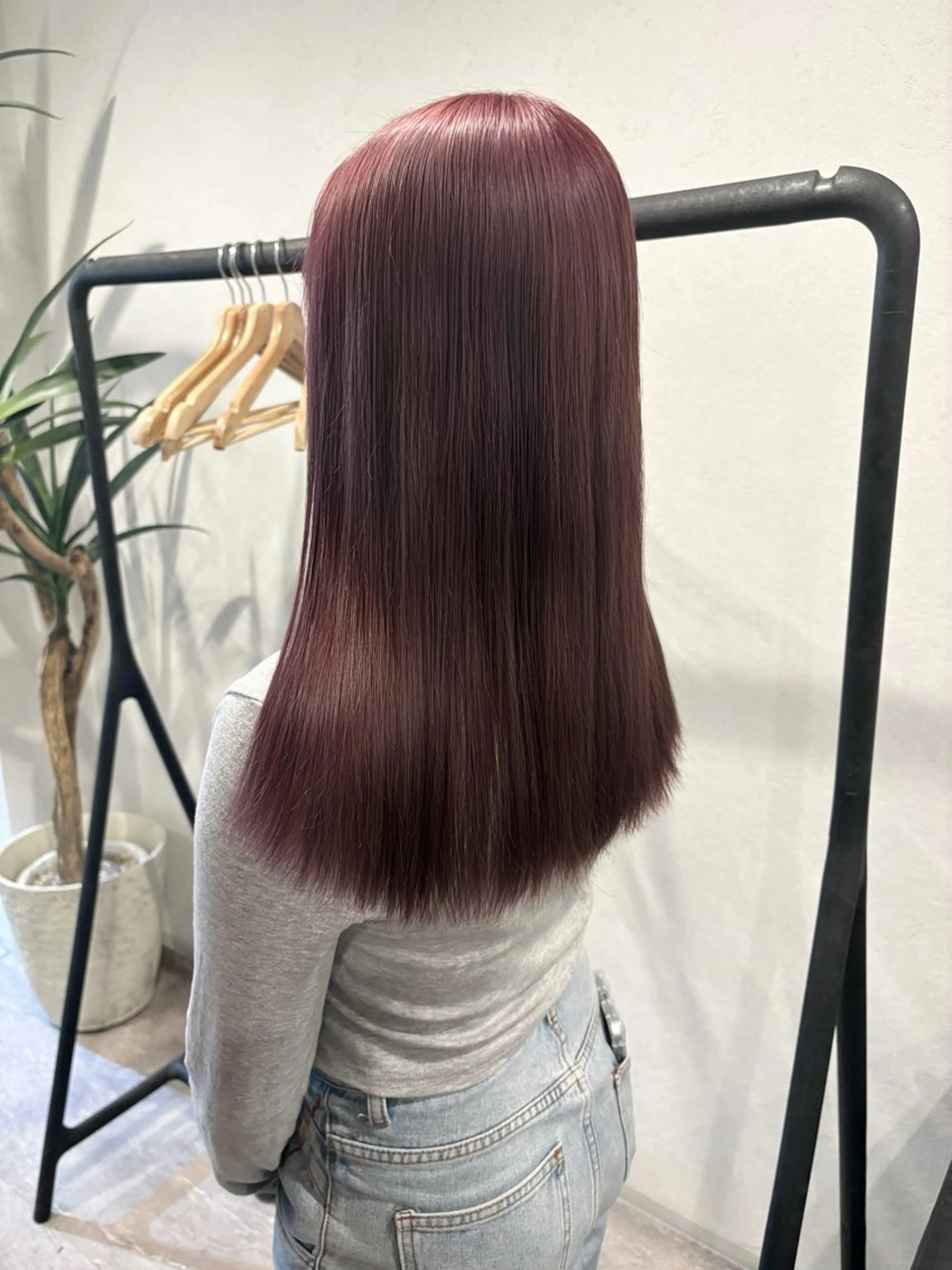 ロング トリートメント カット 縮毛矯正 トリートメント 北山 巴奈のヘアスタイル