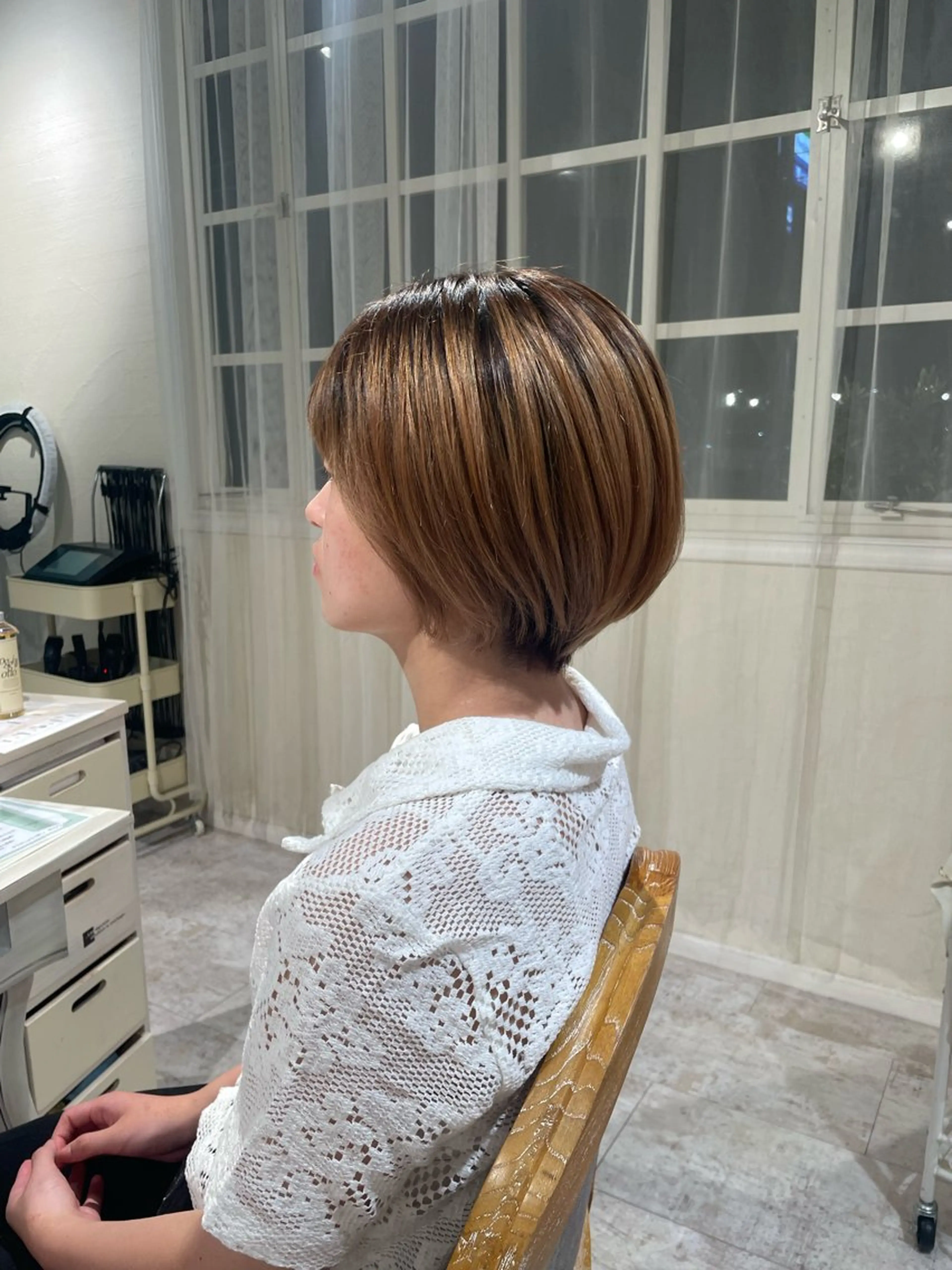 ショート 推しｶﾗｰ/韓国/ ﾋﾟﾝｸ/Renonのヘアスタイル