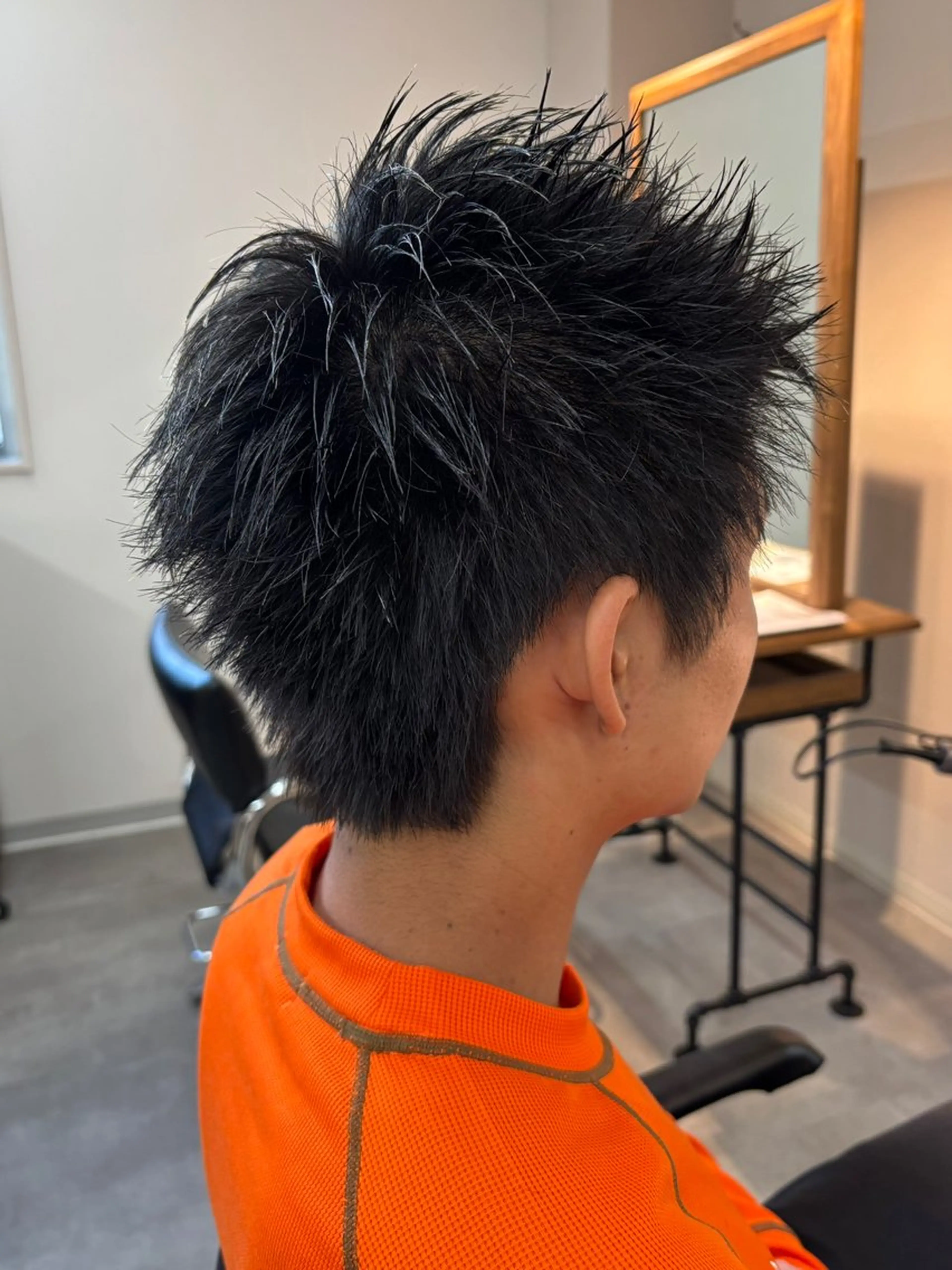 メンズ スパイキーショート カット 保立/フェザーパーマ /メンズカット千葉のヘアスタイル