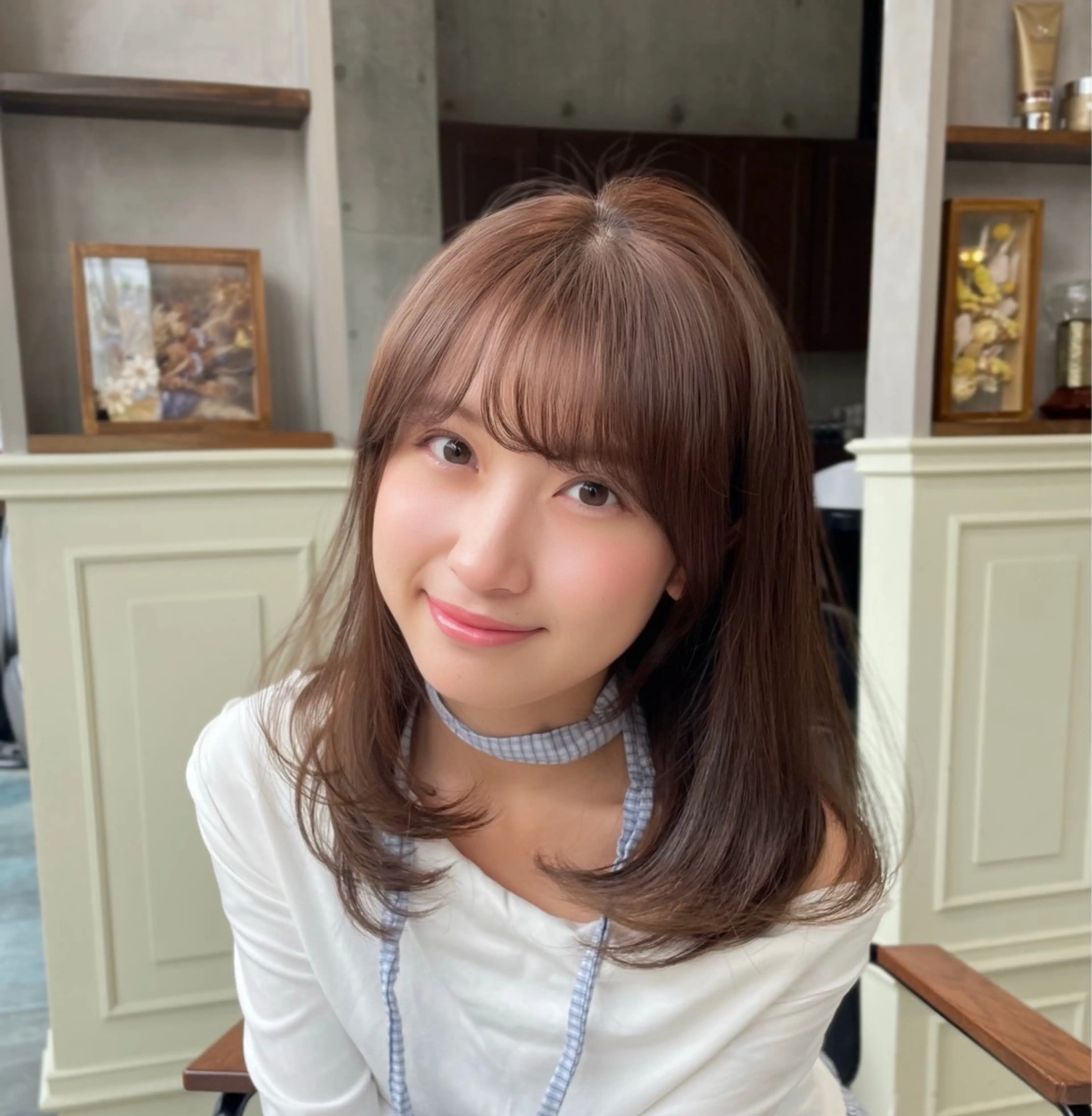 【ミディアム限定✨️】ミディアムレイヤー🇰🇷➕トリートメント🫧➕スタイリングアドバイス✨️の写真