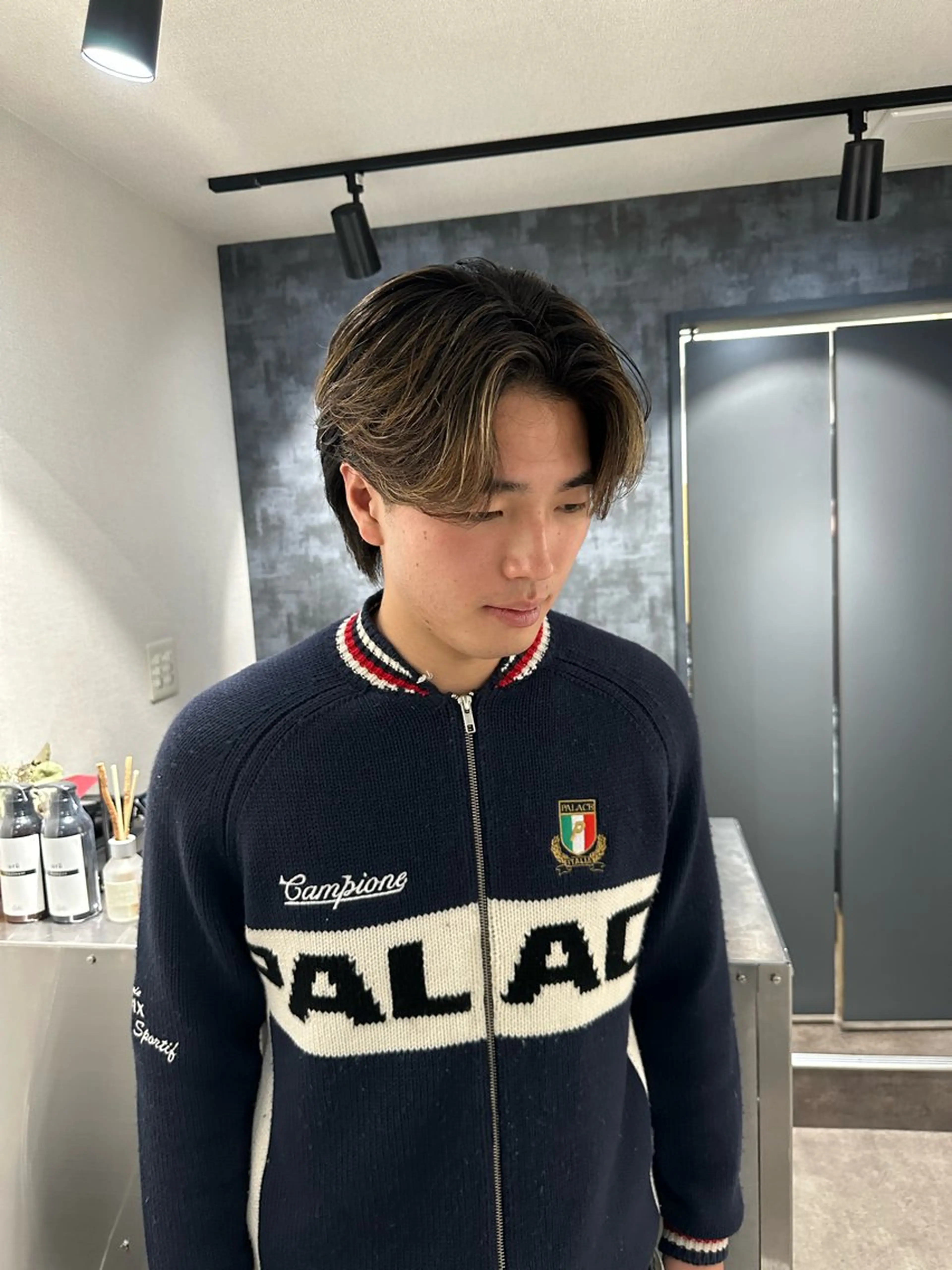 カラー メンズ センターパート 💈原宿指名No.1 センターパート💈のヘアスタイル