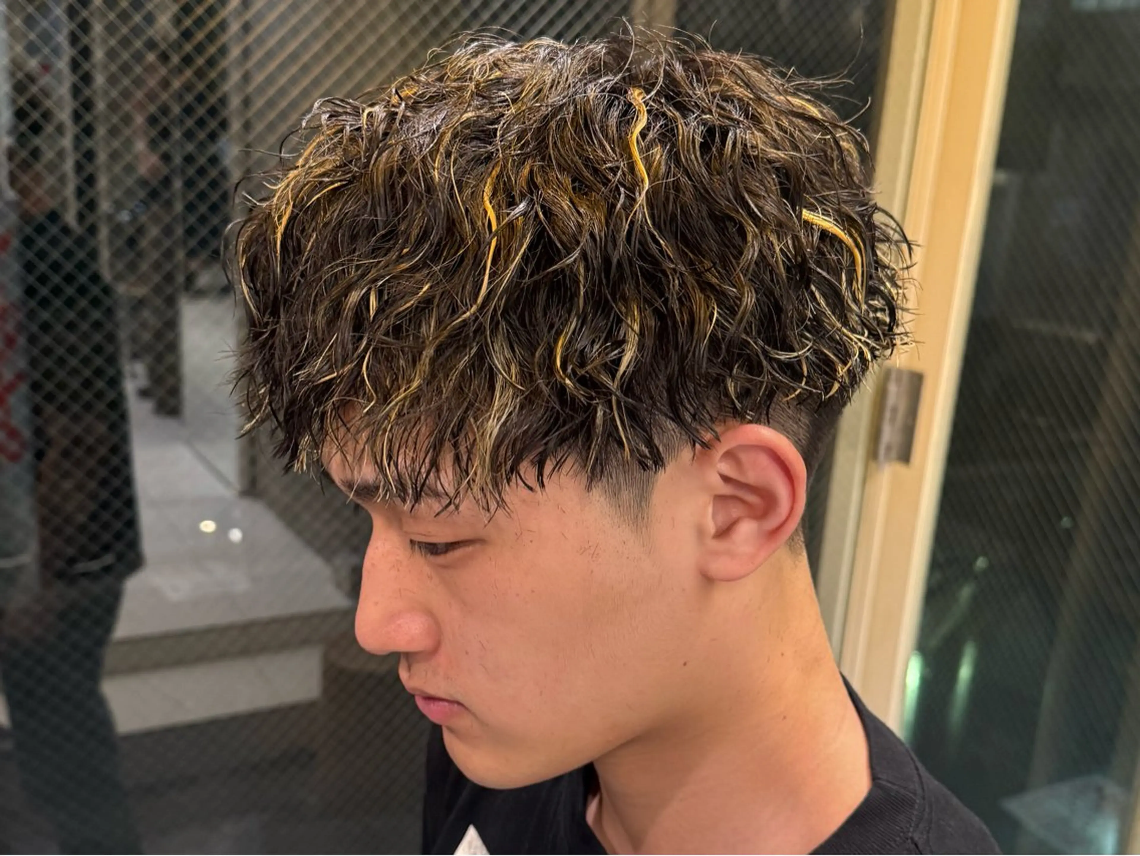 ショート パーマ メンズ メンズメッシュ カット パーマ ツイスパ/メンズ パーマ/歩夢のヘアスタイル