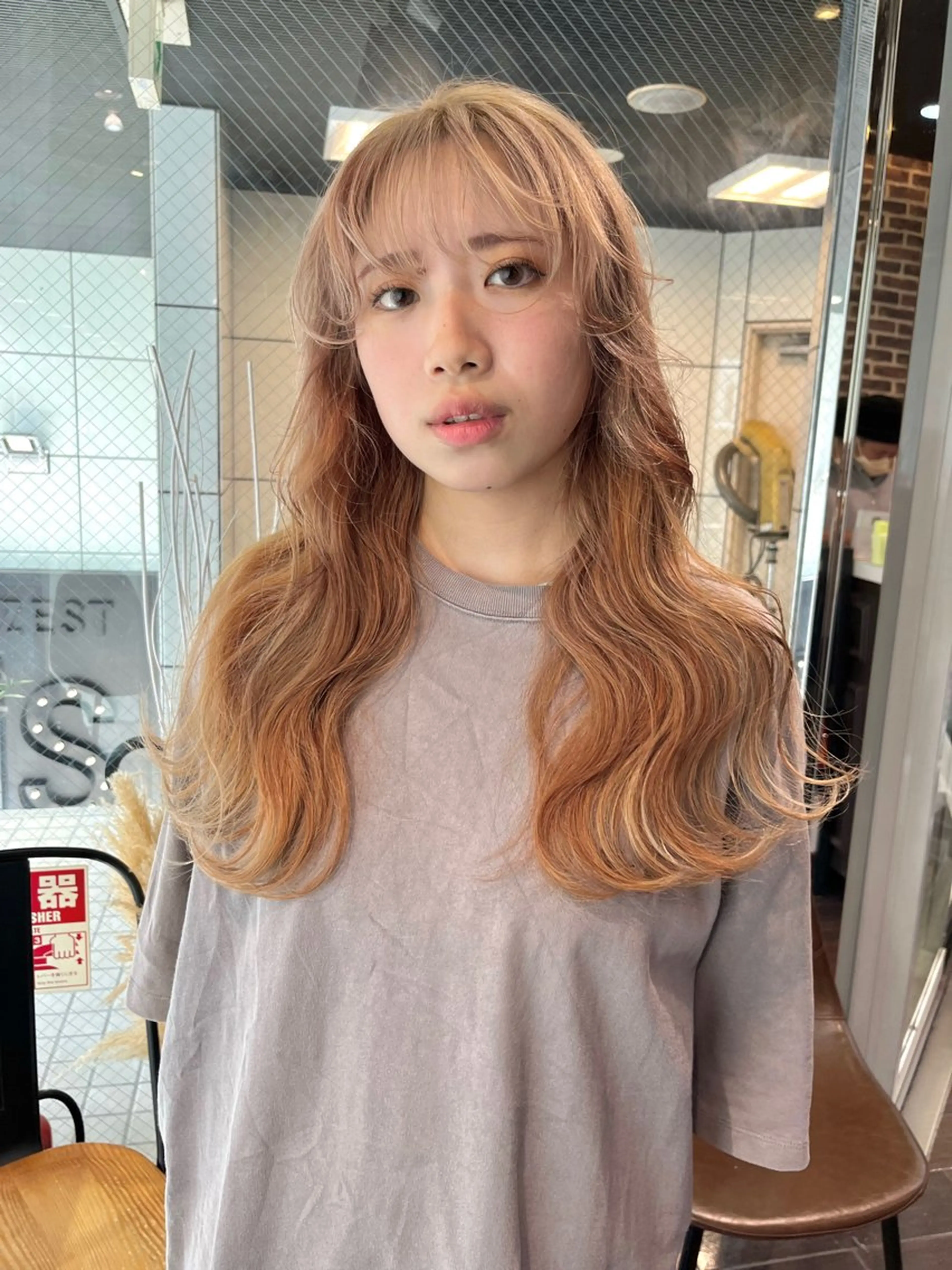 ロング カラー 💖デザインカラー/ タダ ハナカ💖のヘアスタイル