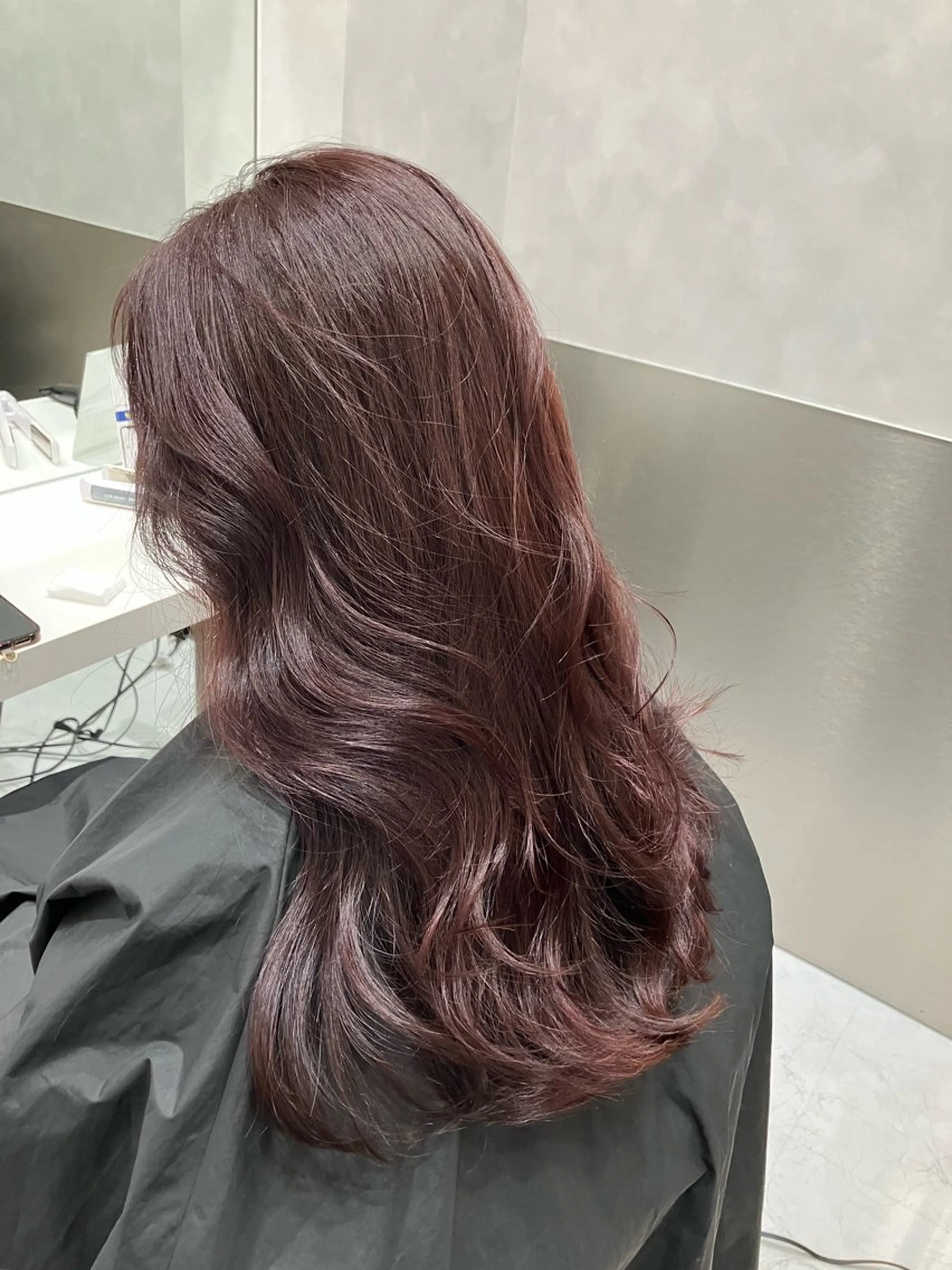 ロング カラー カット ヘアカラー トリートメント 💖ブリーチなし透明 感💖ASAHIのヘアスタイル