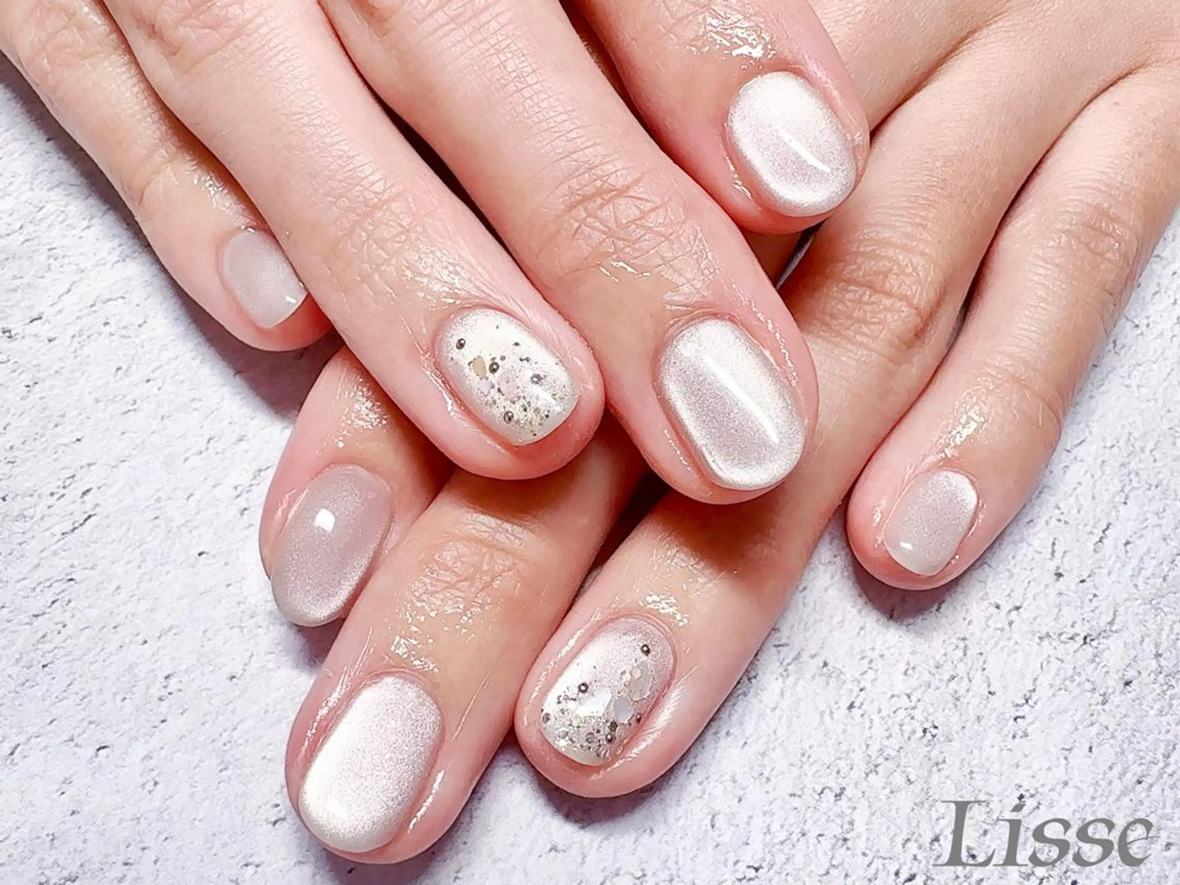 ネイル シンプルネイル Lisse銀座 Nailのネイルデザイン