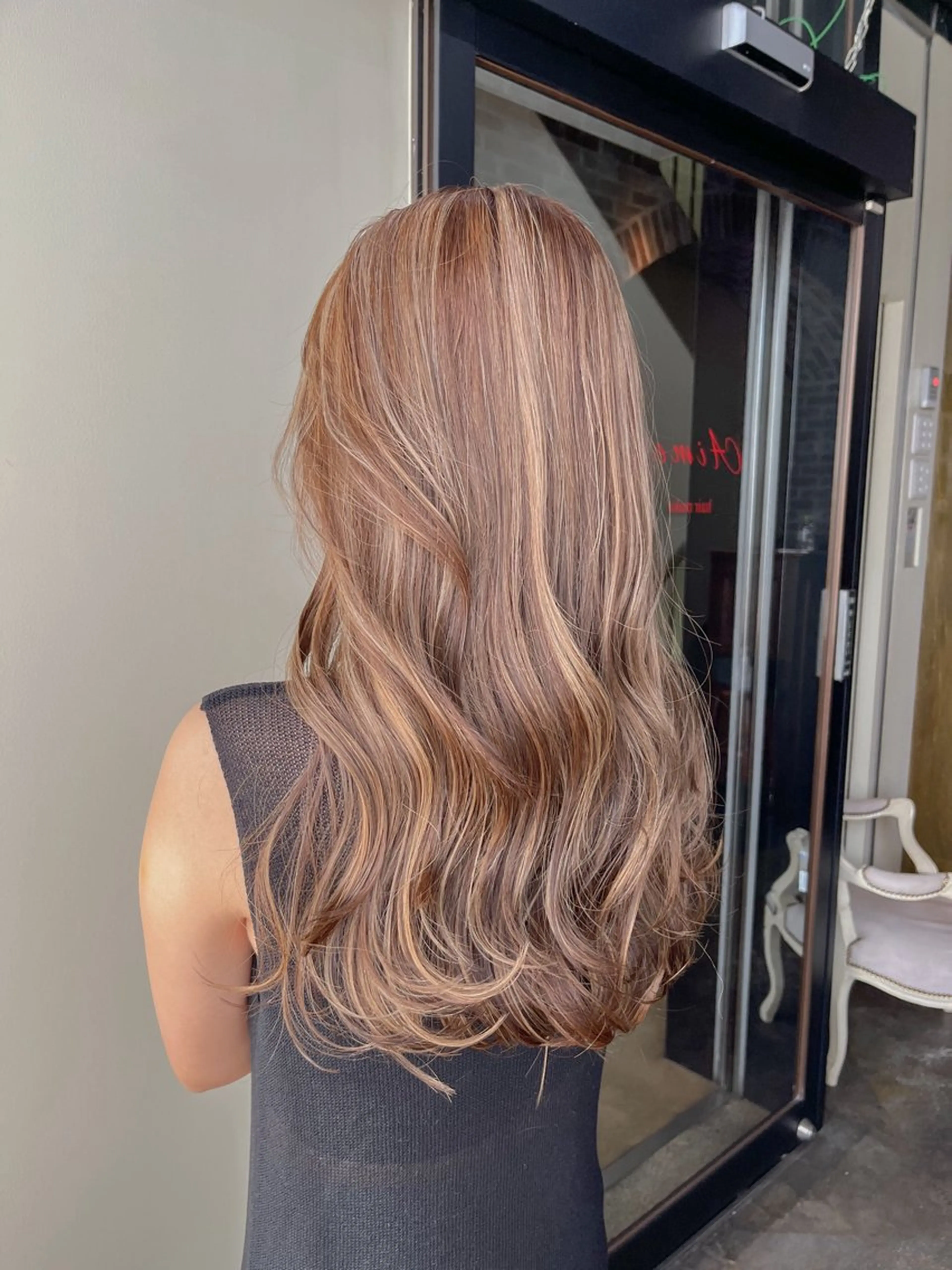 セミロング カラー ヘアカラー トリートメント ヘアセット 似合わせベージュ 🍯ayumi🍯のヘアスタイル