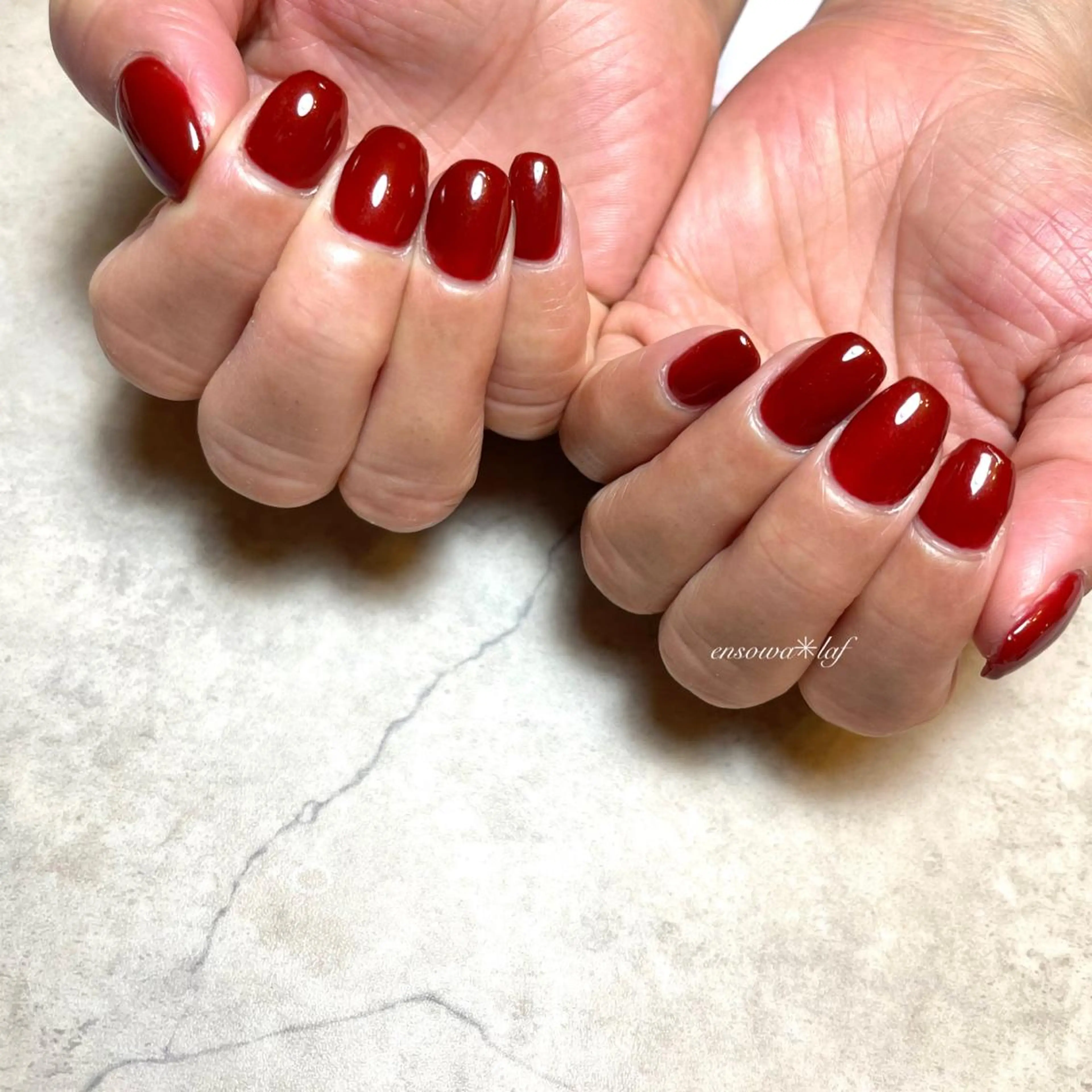 ネイル ワンカラーネイル ensowa✱laf NAILのネイルデザイン