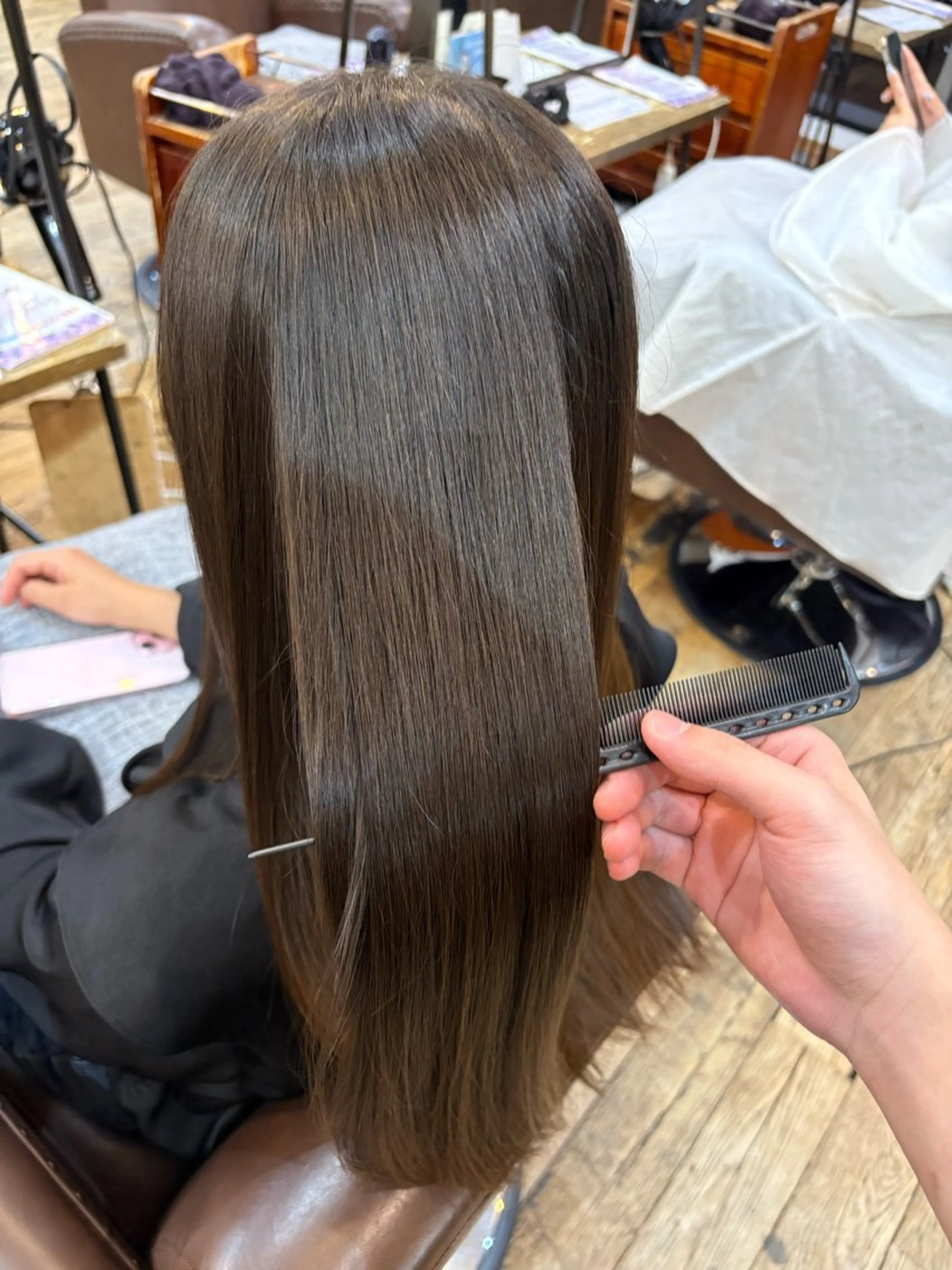 ロング トリートメント 縮毛矯正/ 艶カラー/カイのヘアスタイル