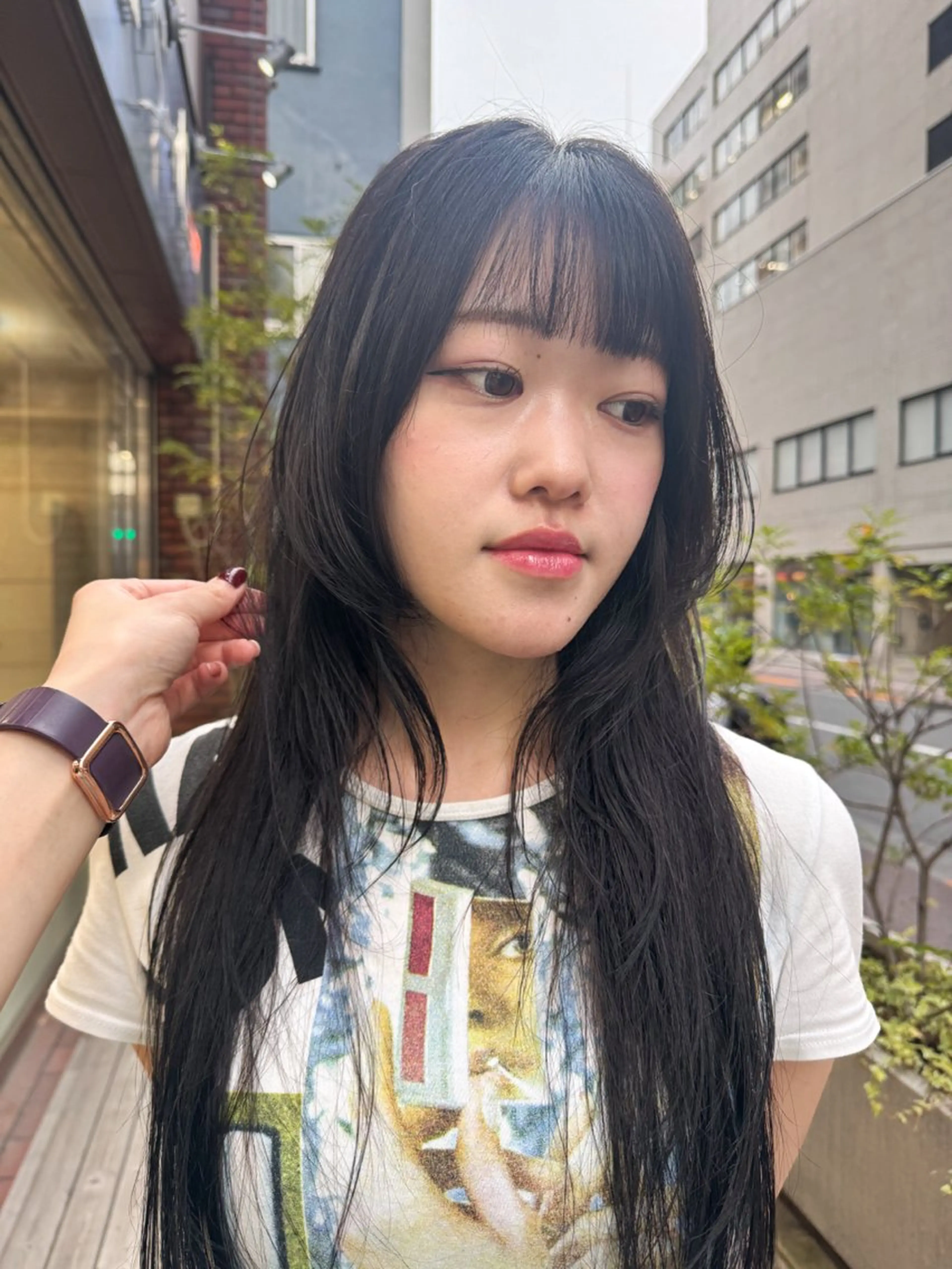 セミロング カラー ハッシュカット Seeknext // Rukaのヘアスタイル