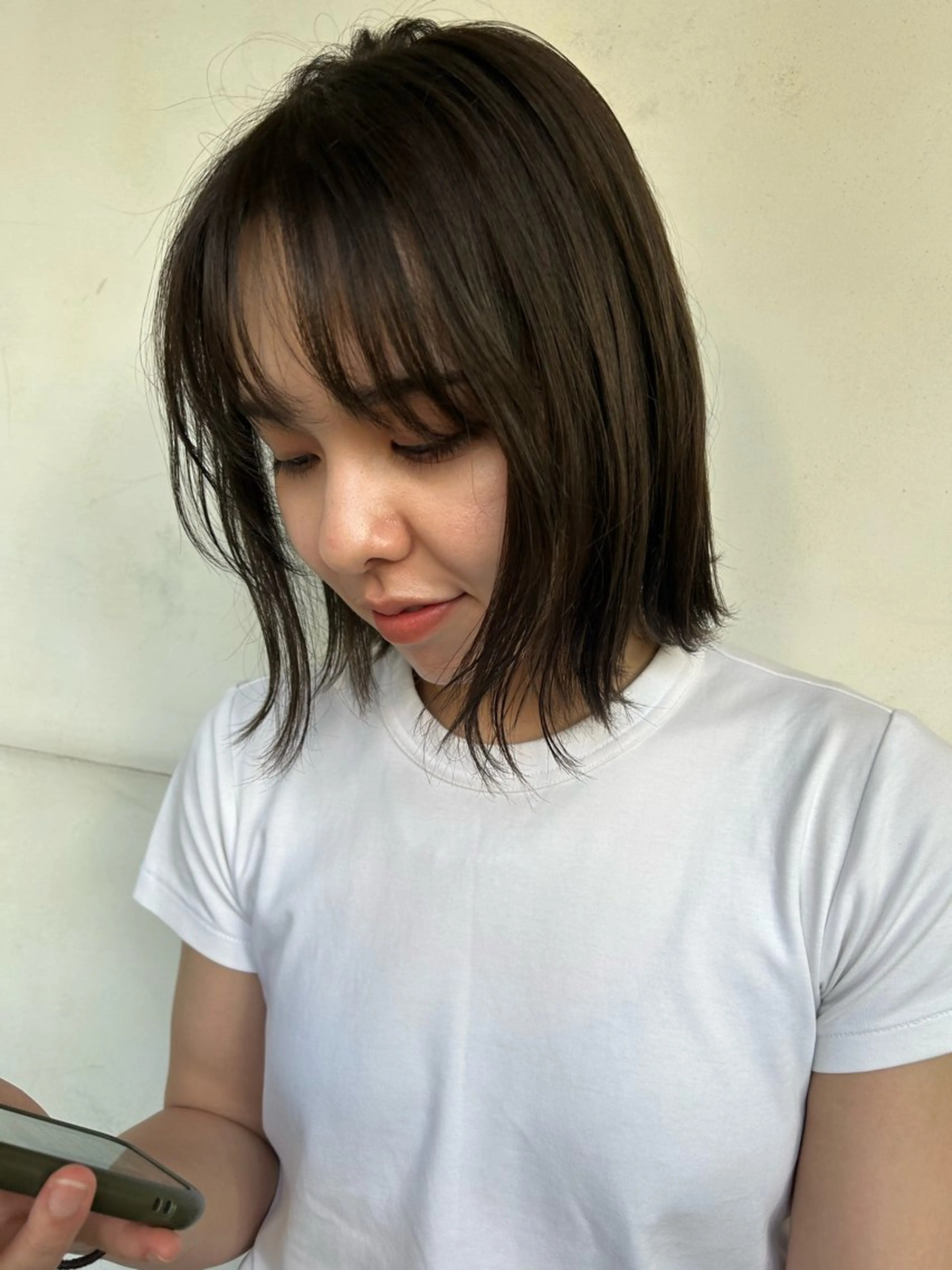 ミディアム カラー 原 瑞希のヘアスタイル