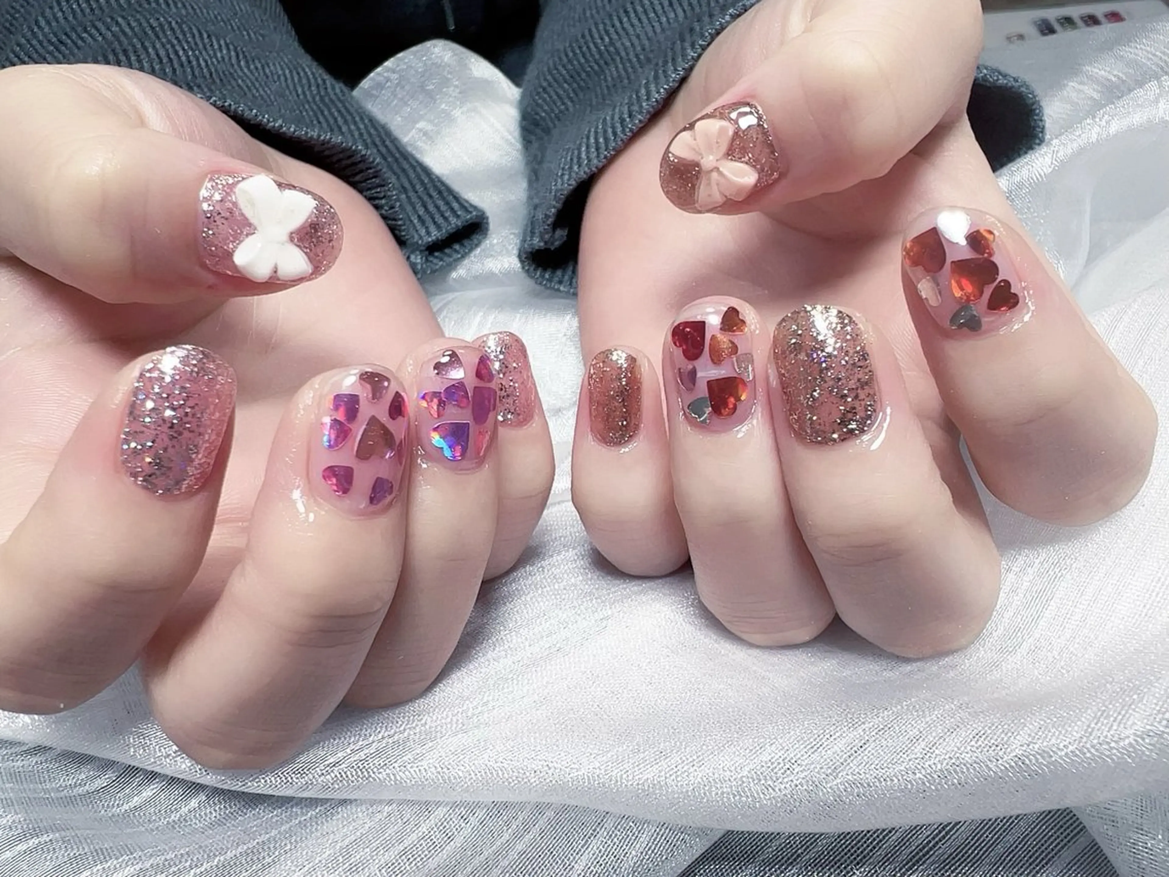 ネイル リボン ハンドネイル Nail NaNaのネイルデザイン